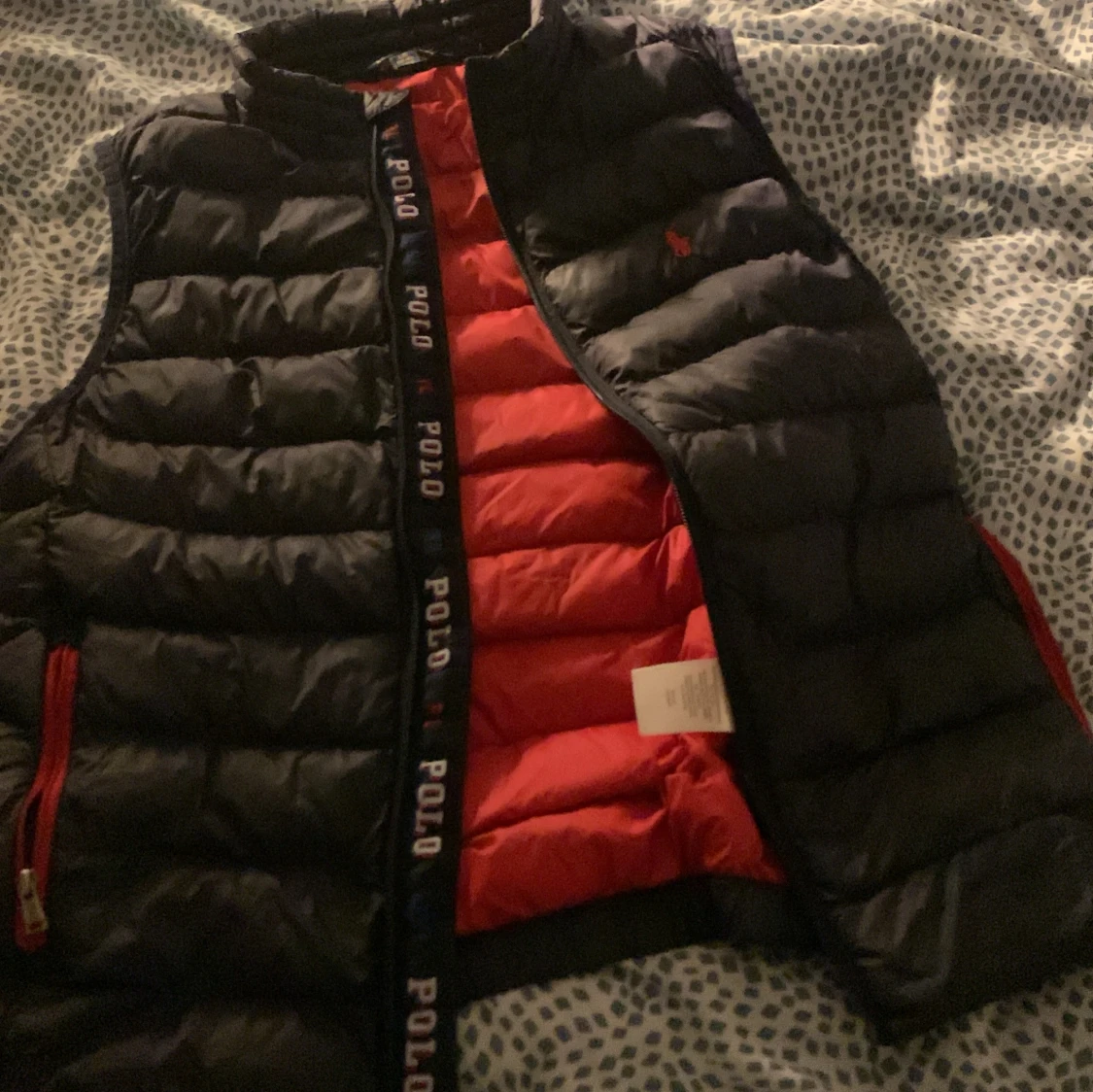 Svart dunväst från Polo RL - 93