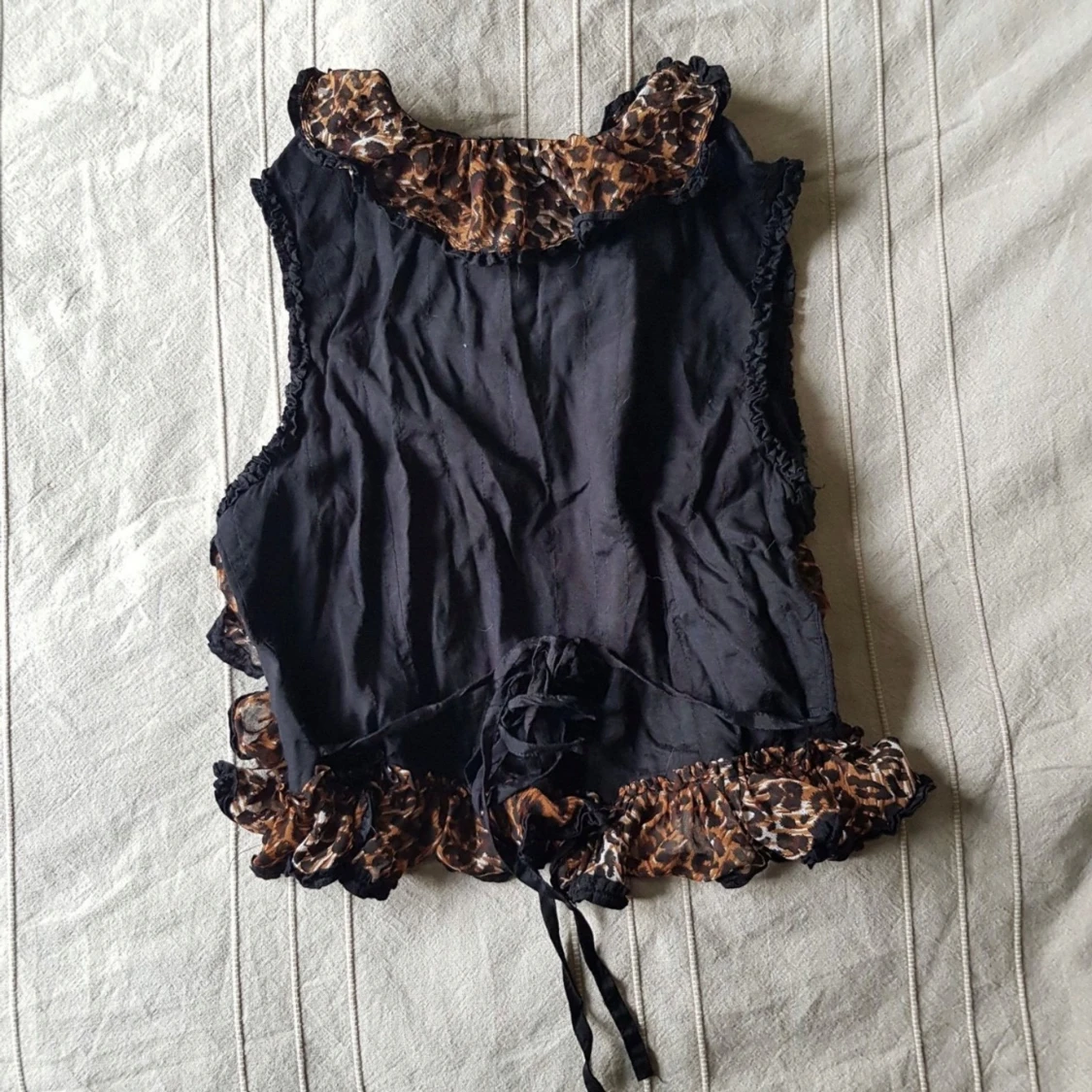 Vintage topp med volanger, retro - 91