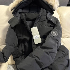 CANADA GOOSE - Hej säljer canada gosse jacka till vinter skick 10/10 med svart canada gosse märke, aldrig använt helt ny,  kommer med päls nummret på jackan är L men den passar L och M