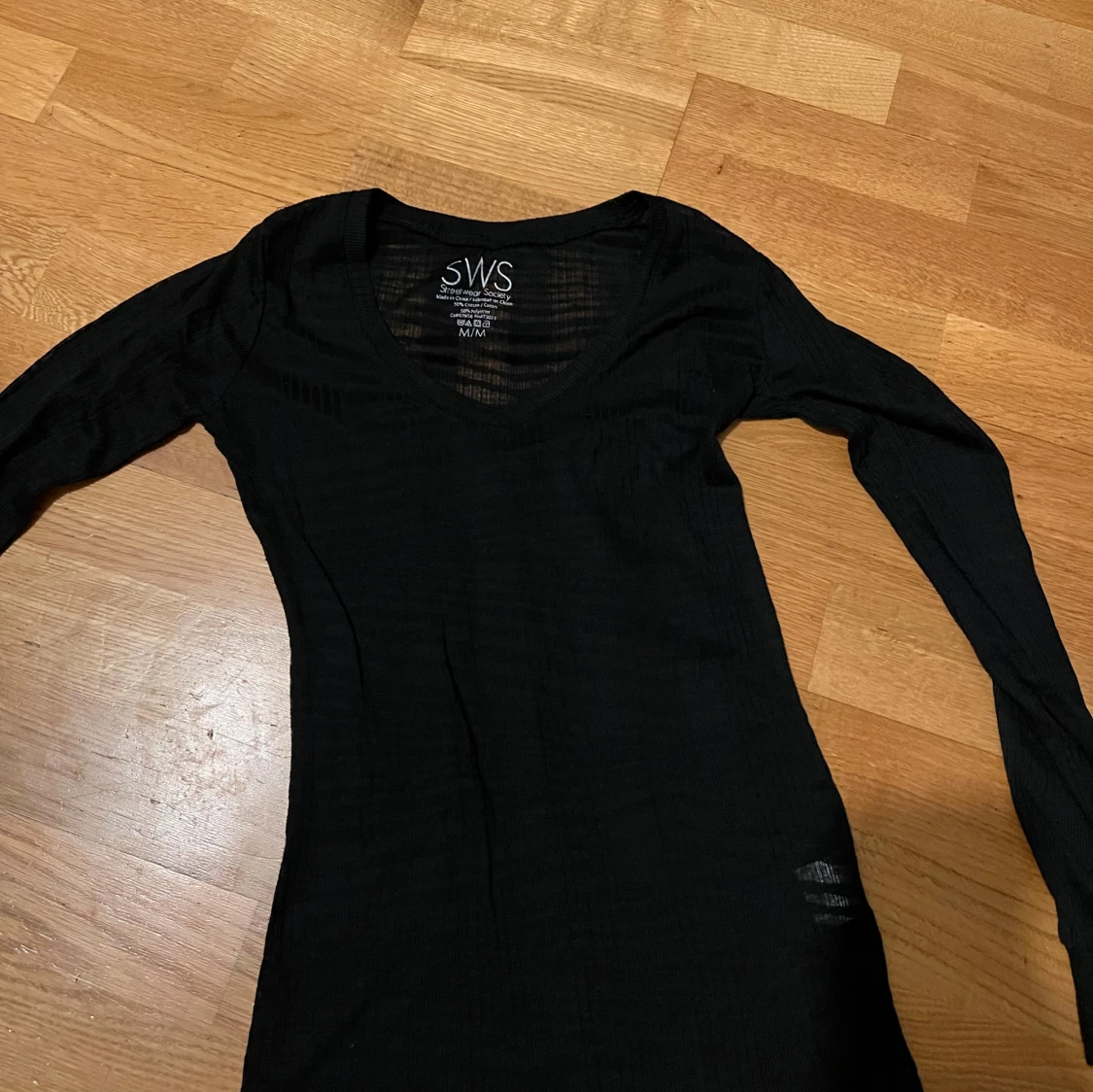 Svart långärmad topp från SWS - 90