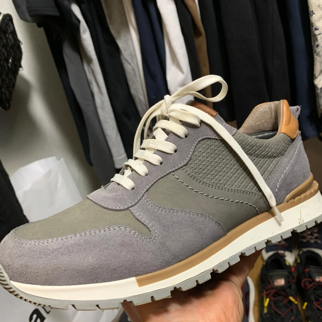 Grå sneakers från No Stress - 1