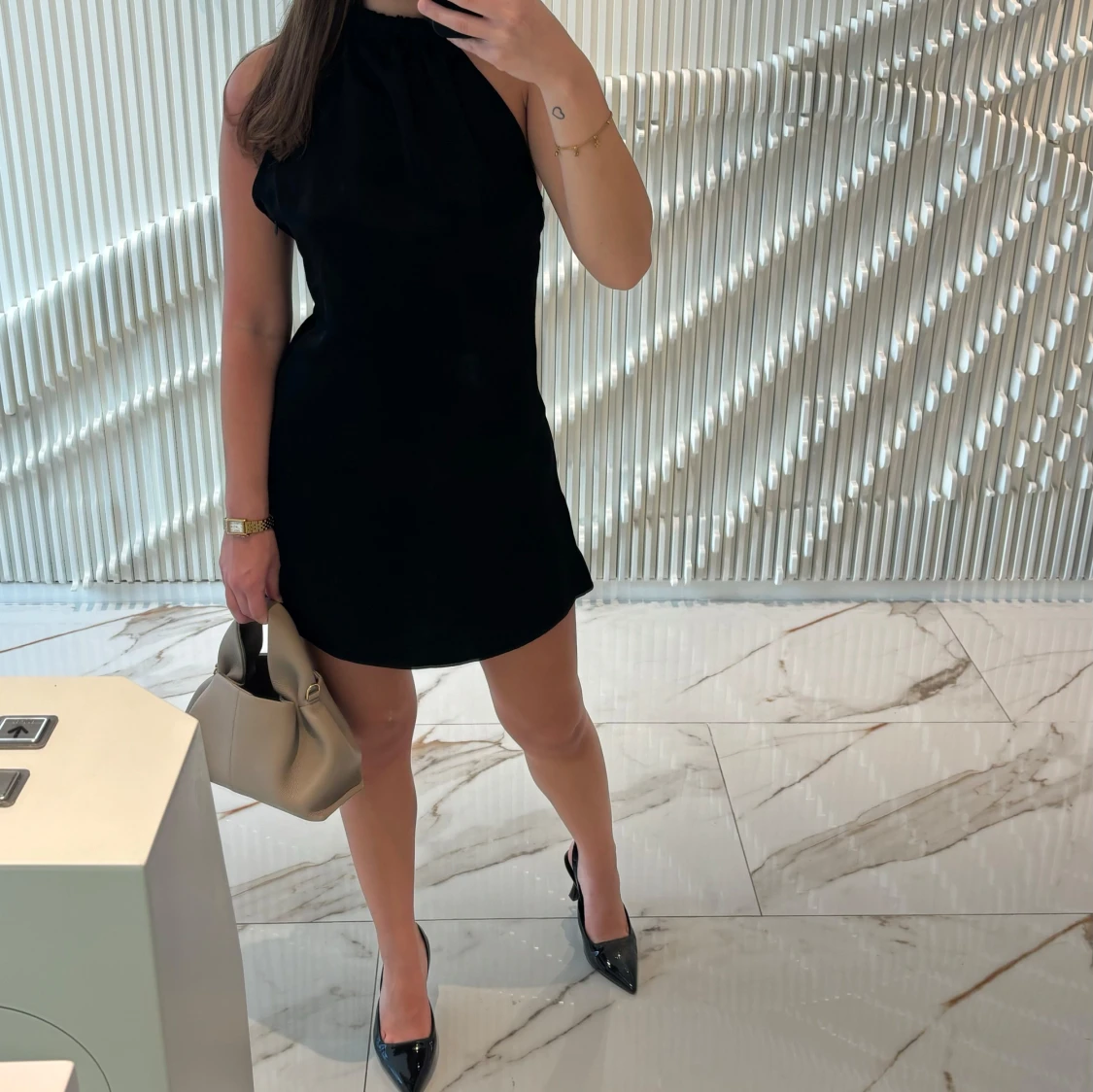 Svart cocktail klänning