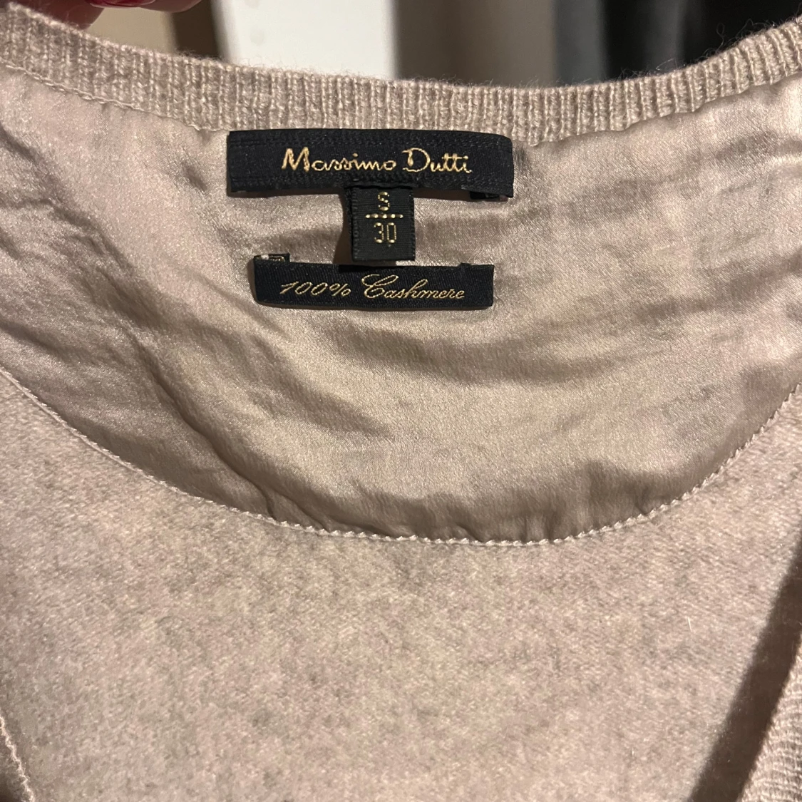 Cashmere kofta beige - 90