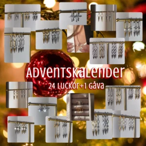 Adventskalender smycken  - Vår lyxiga adventskalender kommer gå för ett pris på endast 599kr, men med ett värde upp till 3000kr! Den innehåller gamla men också kommande smycken! DU väljer silver eller guld, och har också möjlighet att välja upp till 3 av smyckena själv!🎄🎅🏻☃️