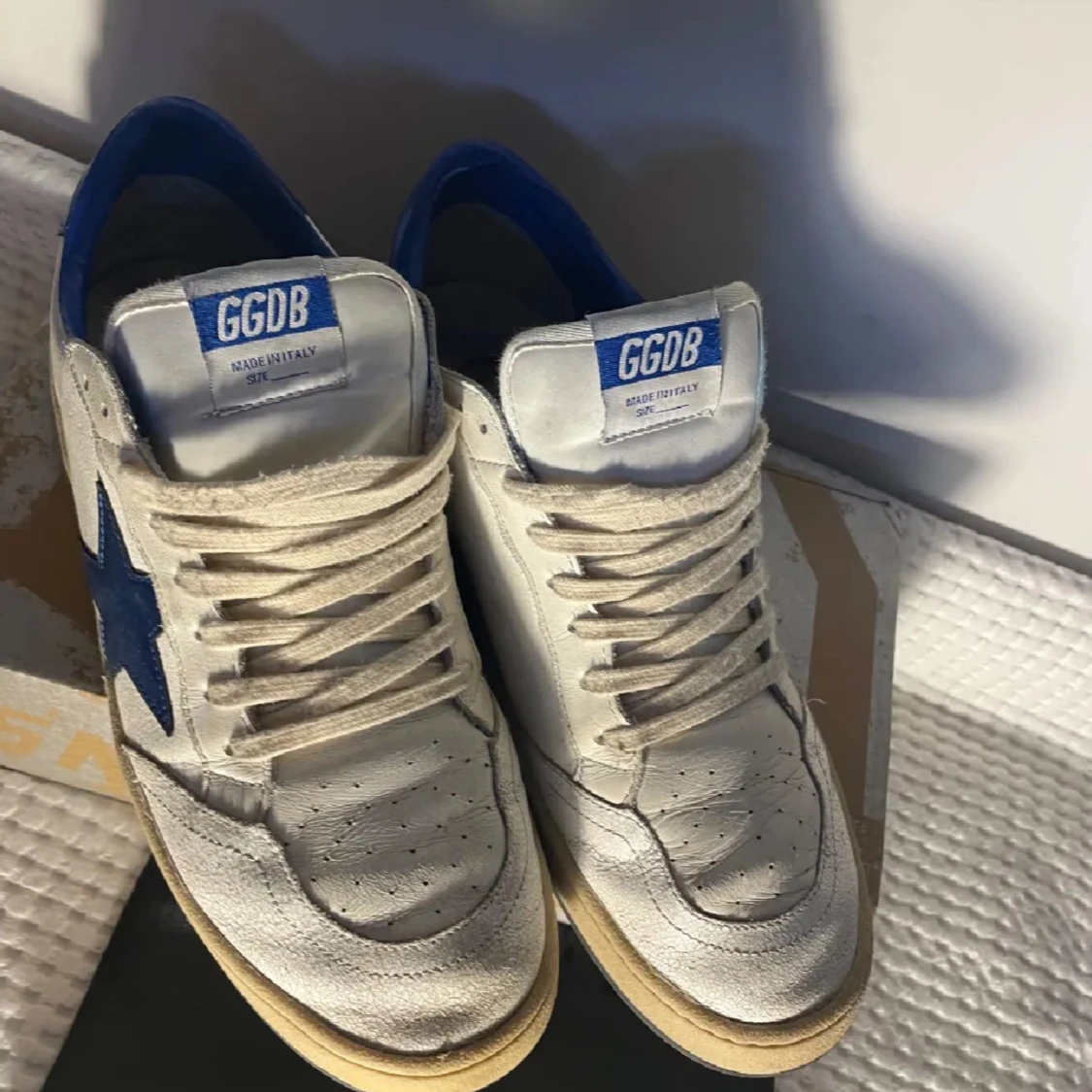 GGDB Ballstar sneakers vit/blå - 1