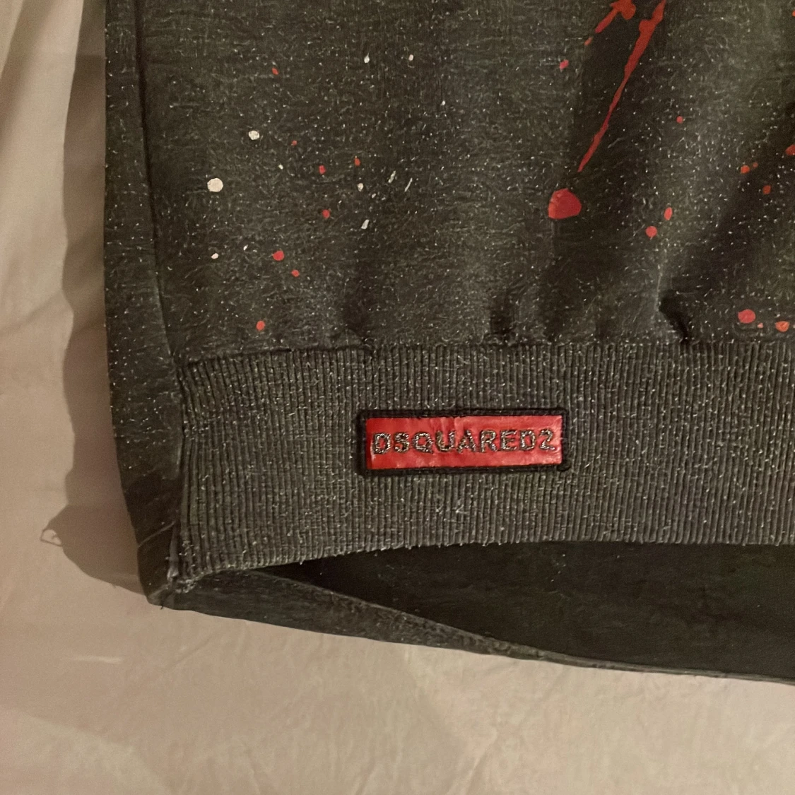 DSQUARED2 grå sweatshirt med färgstänk - 1