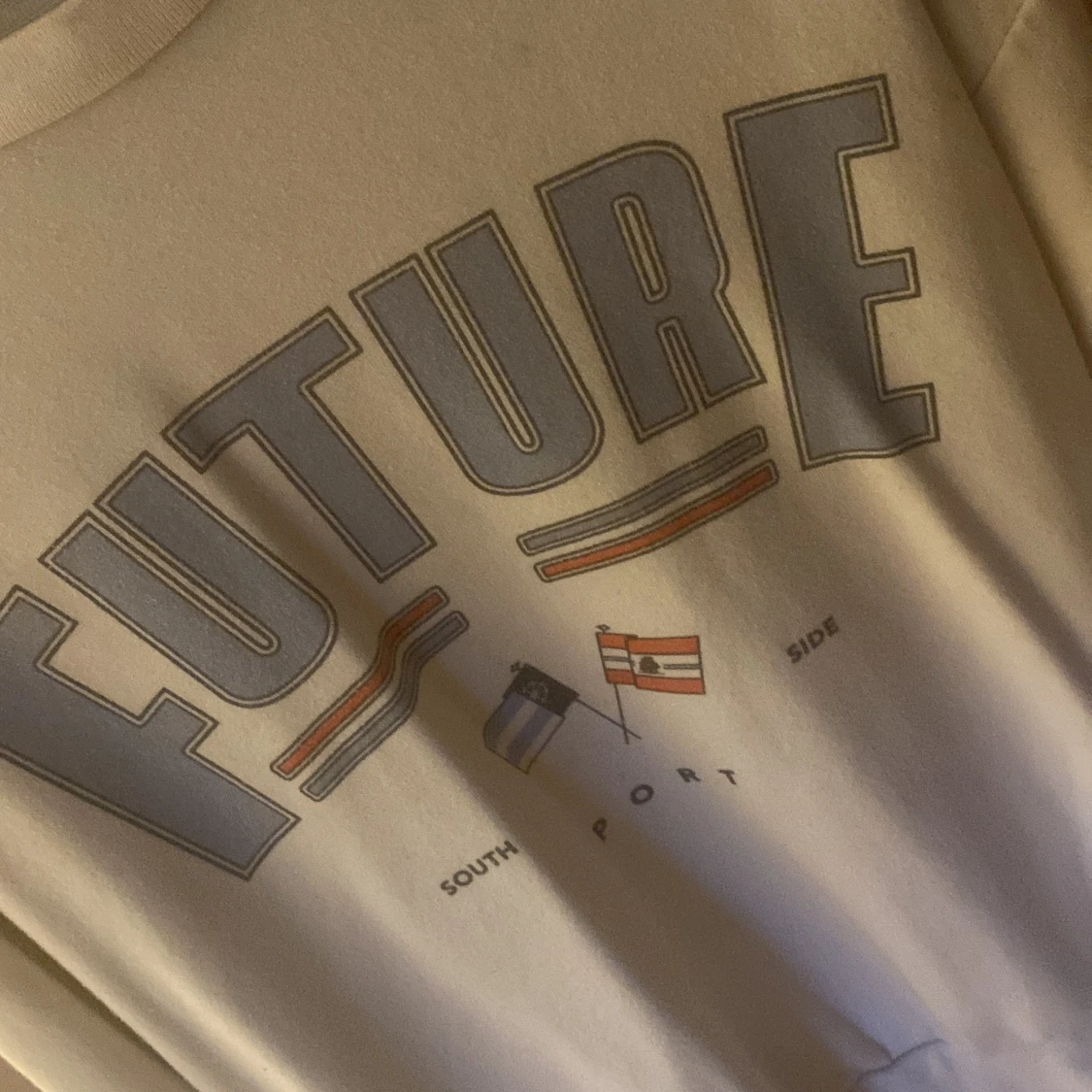 Vit sweatshirt med FUTURE-tryck Lefties - 3