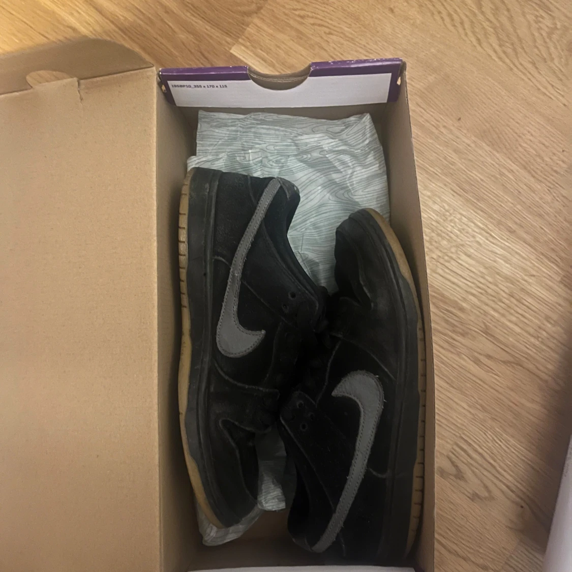 Nike SB Dunk Low svart/grå mocka - 4