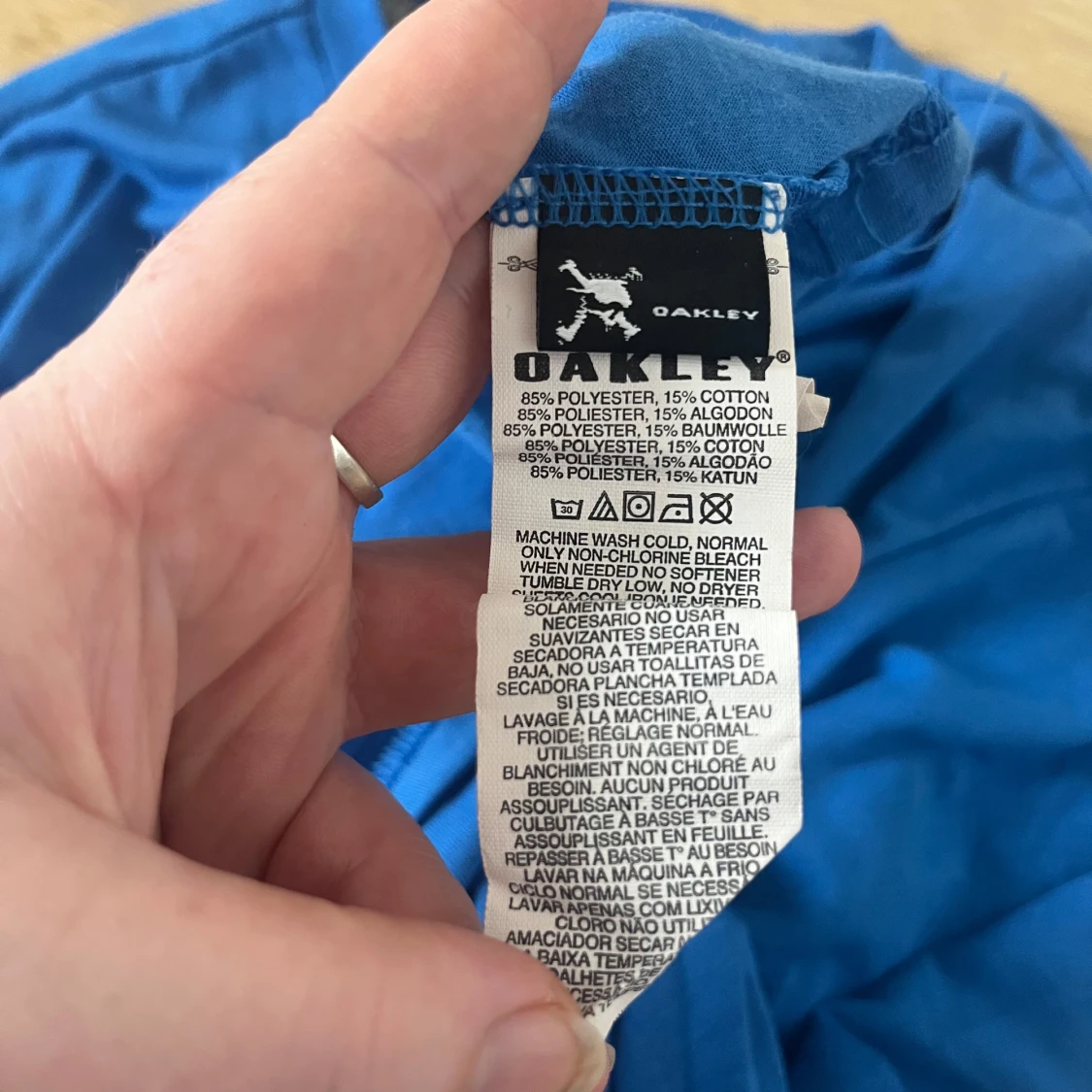 Blå Oakley Factory Pilot t-shirt M - 3