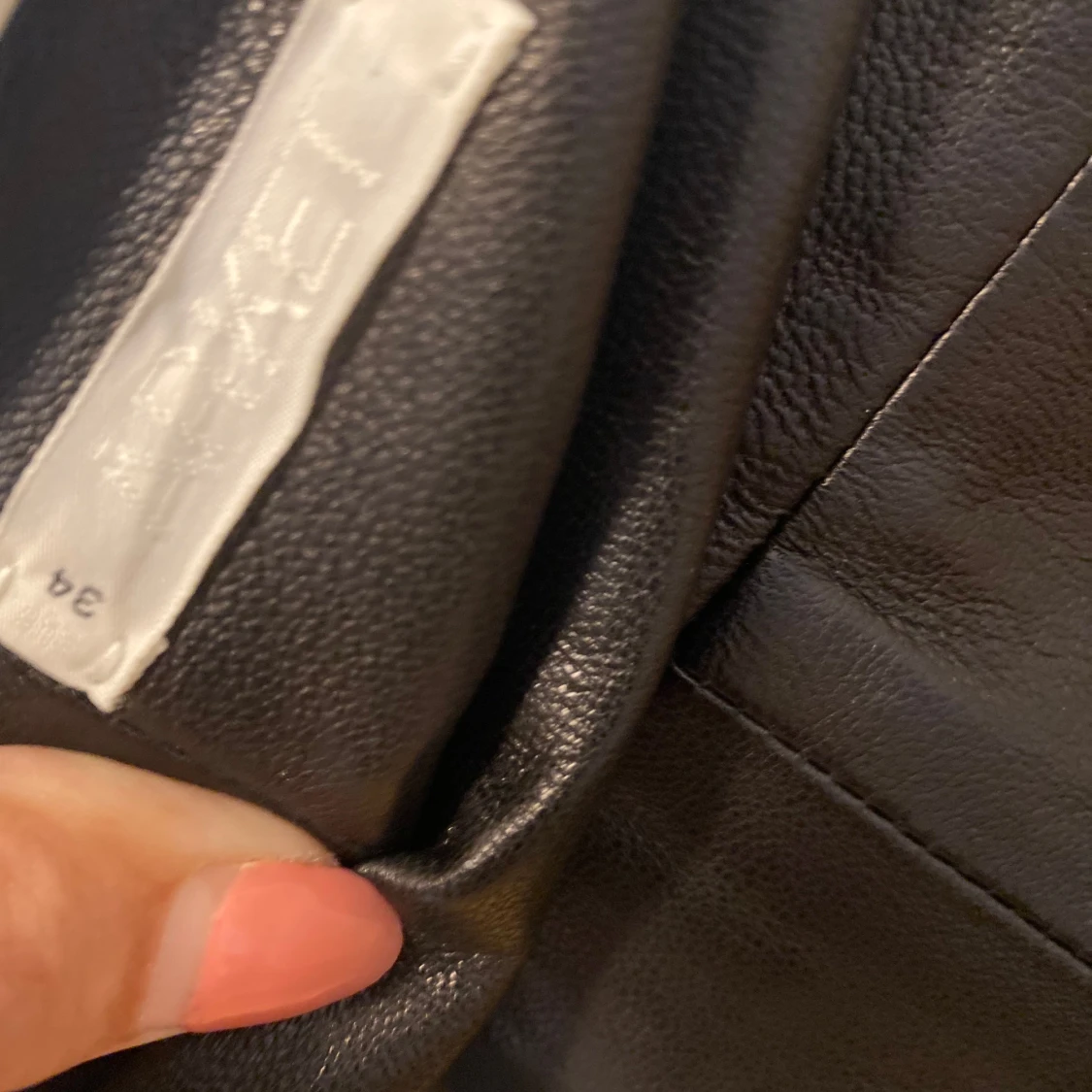 Arket, skinnkjol, svart - 2