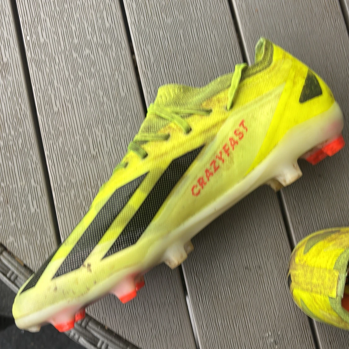 Adidas Crazyfast gula fotbollsskor strl 44 - 1