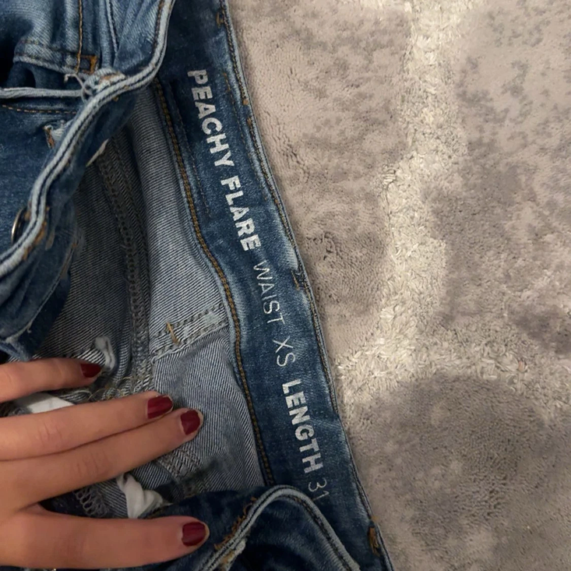 Blå Peachy Flare jeans XS - 2