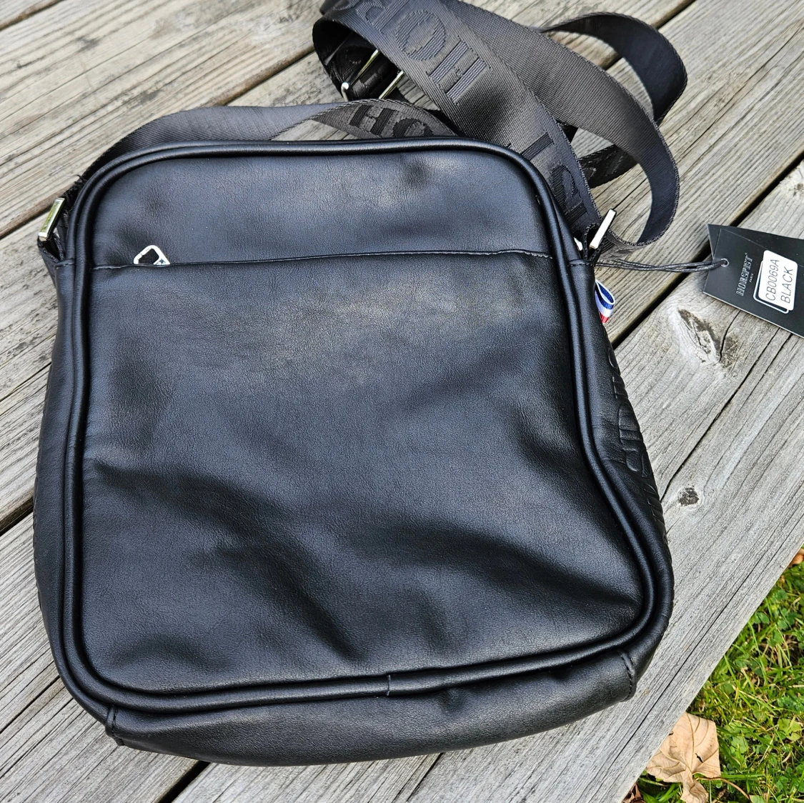 Svart läder axelväska från Horspist Paris - 4