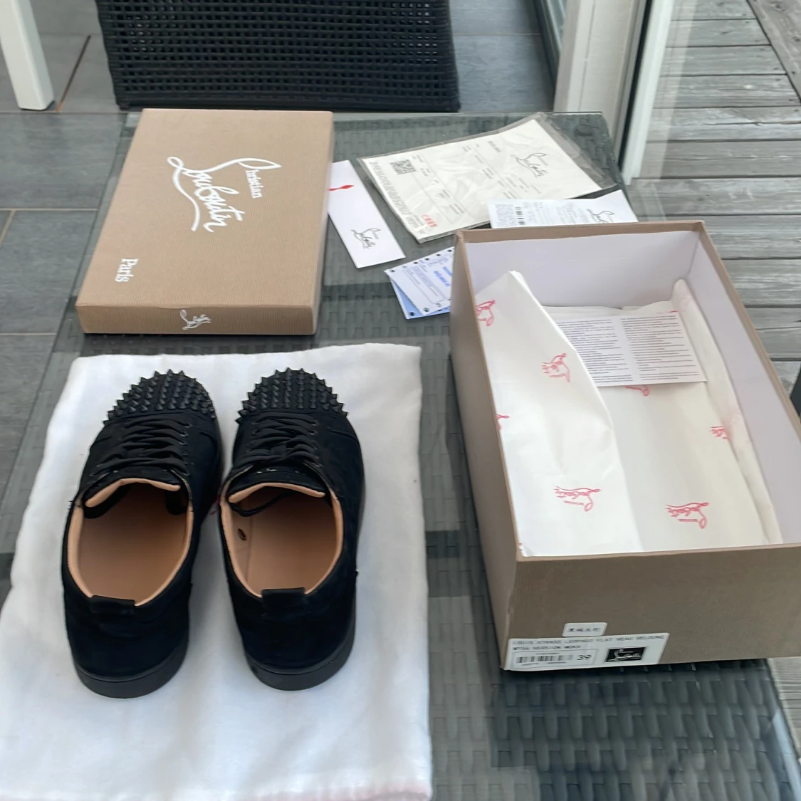 Svarta sneakers från Christian Louboutin - 1