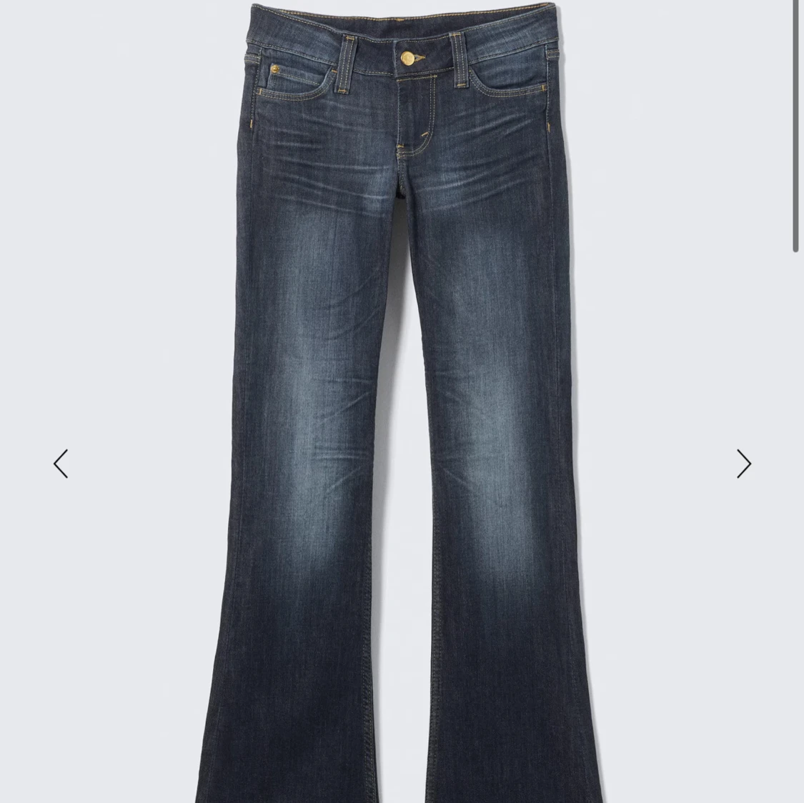 Blå bootcut jeans - 2