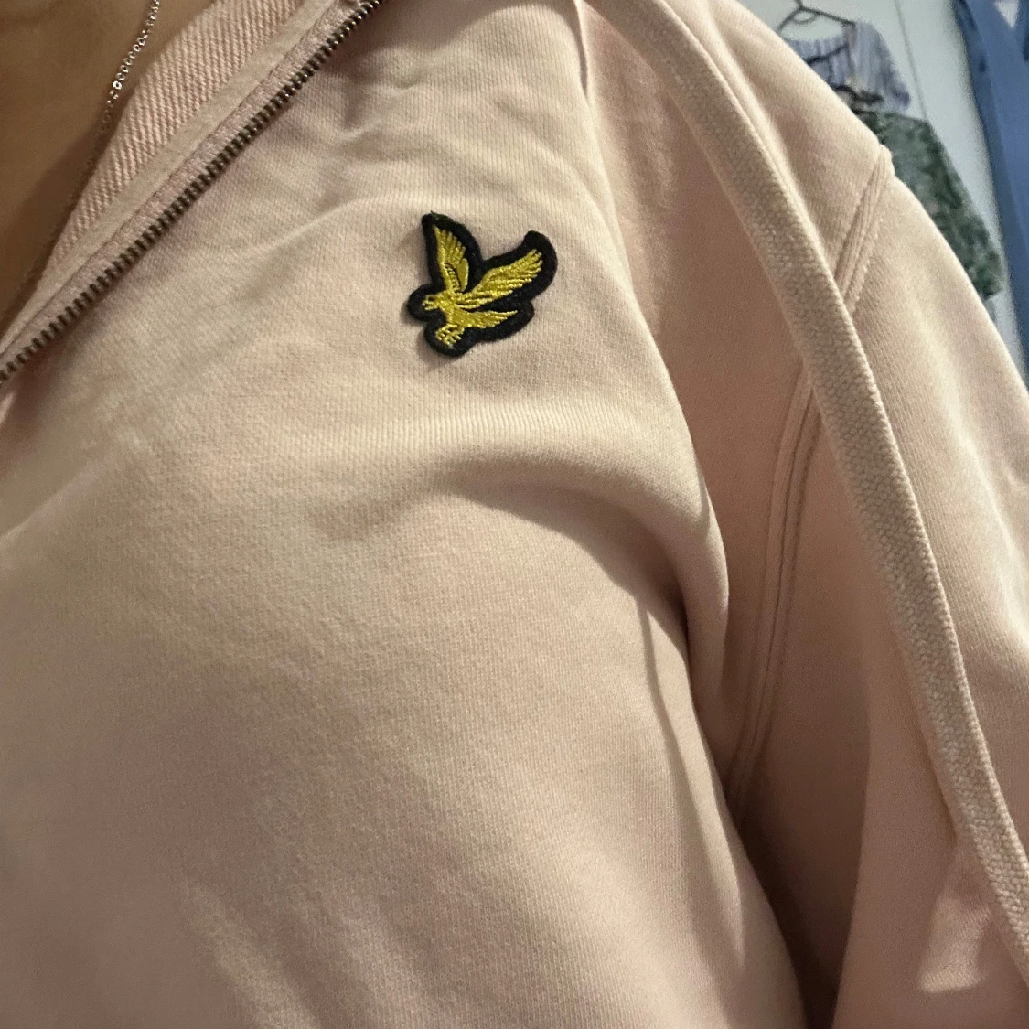 Ljusrosa hoodie från Lyle & Scott - 1