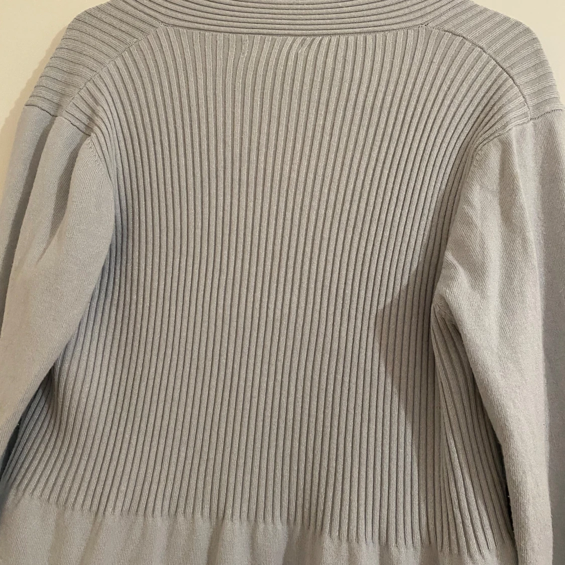 Ljusgrå lång kofta från SCS - 3