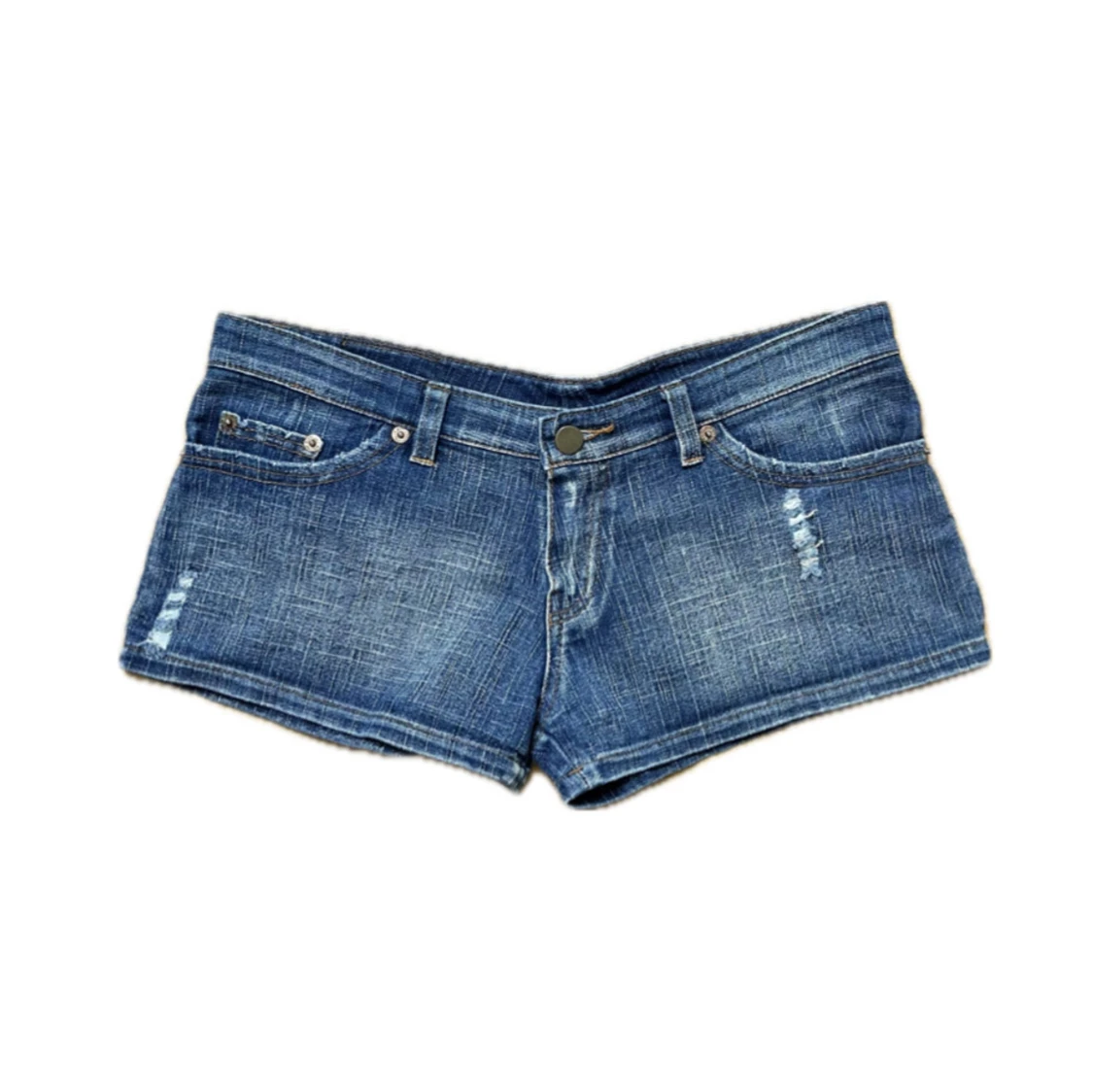 Blå jeansshorts - 1