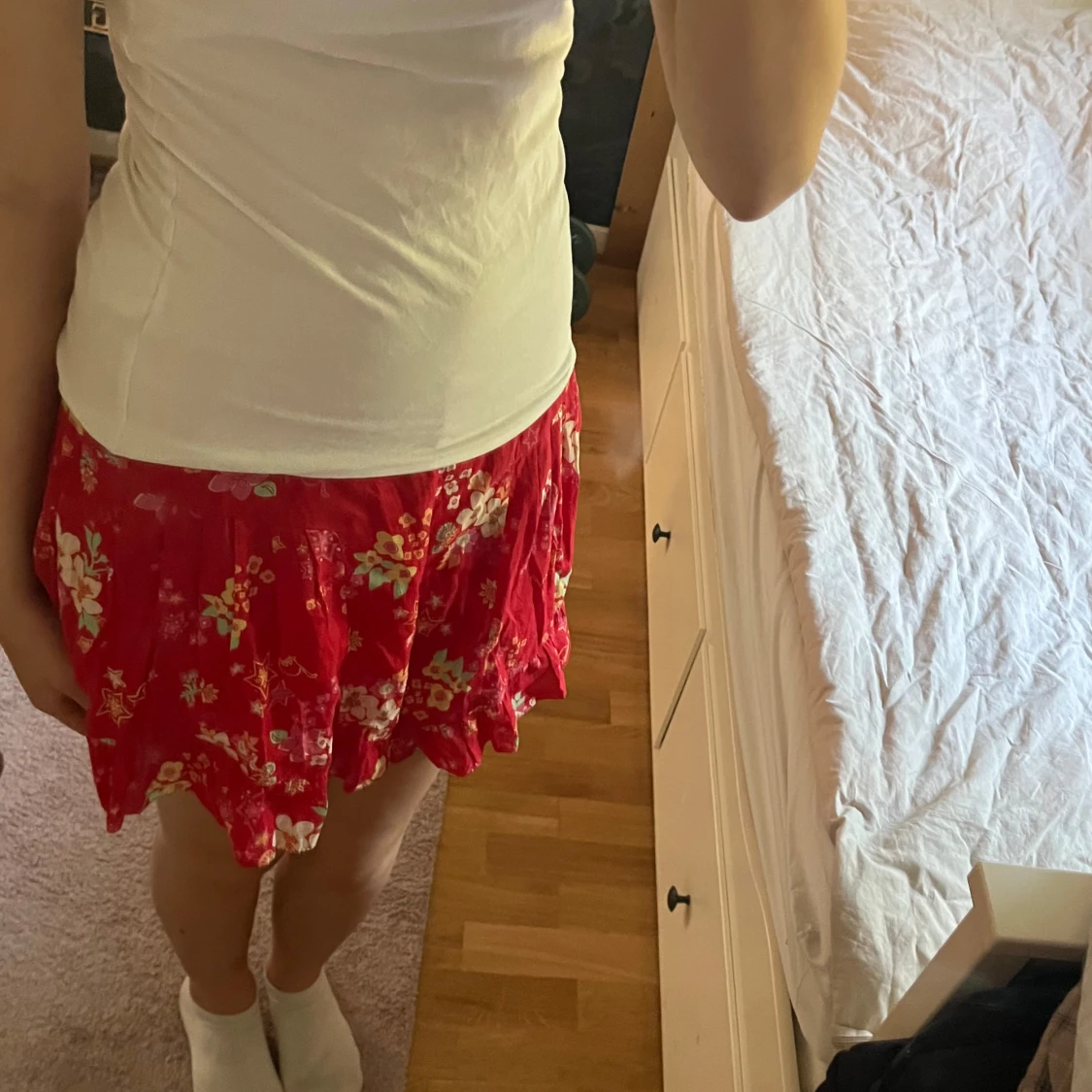 Röd blommiga shorts från Odd Molly - 1