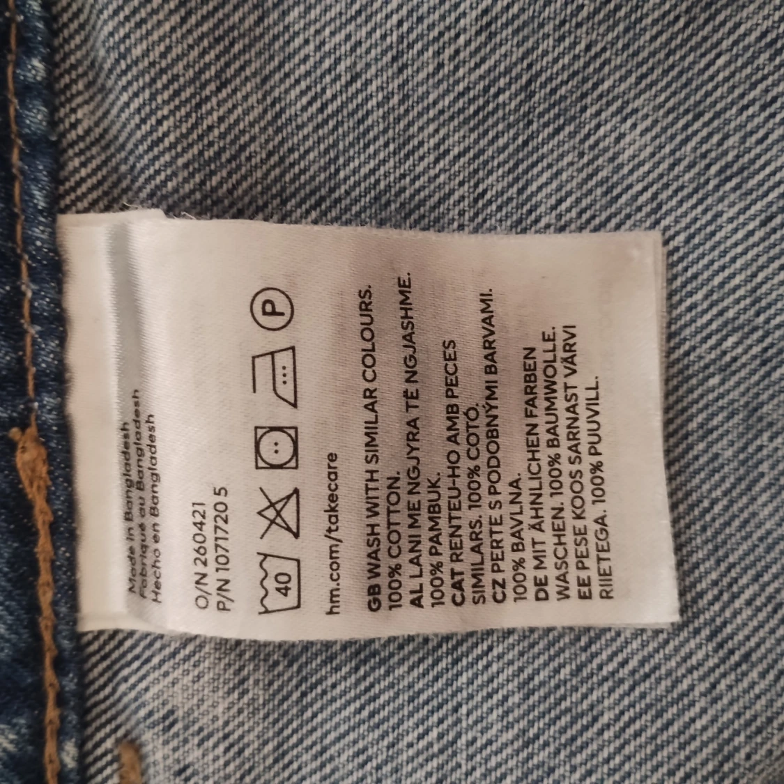 Blå jeansshorts med fickor från H&M - 3