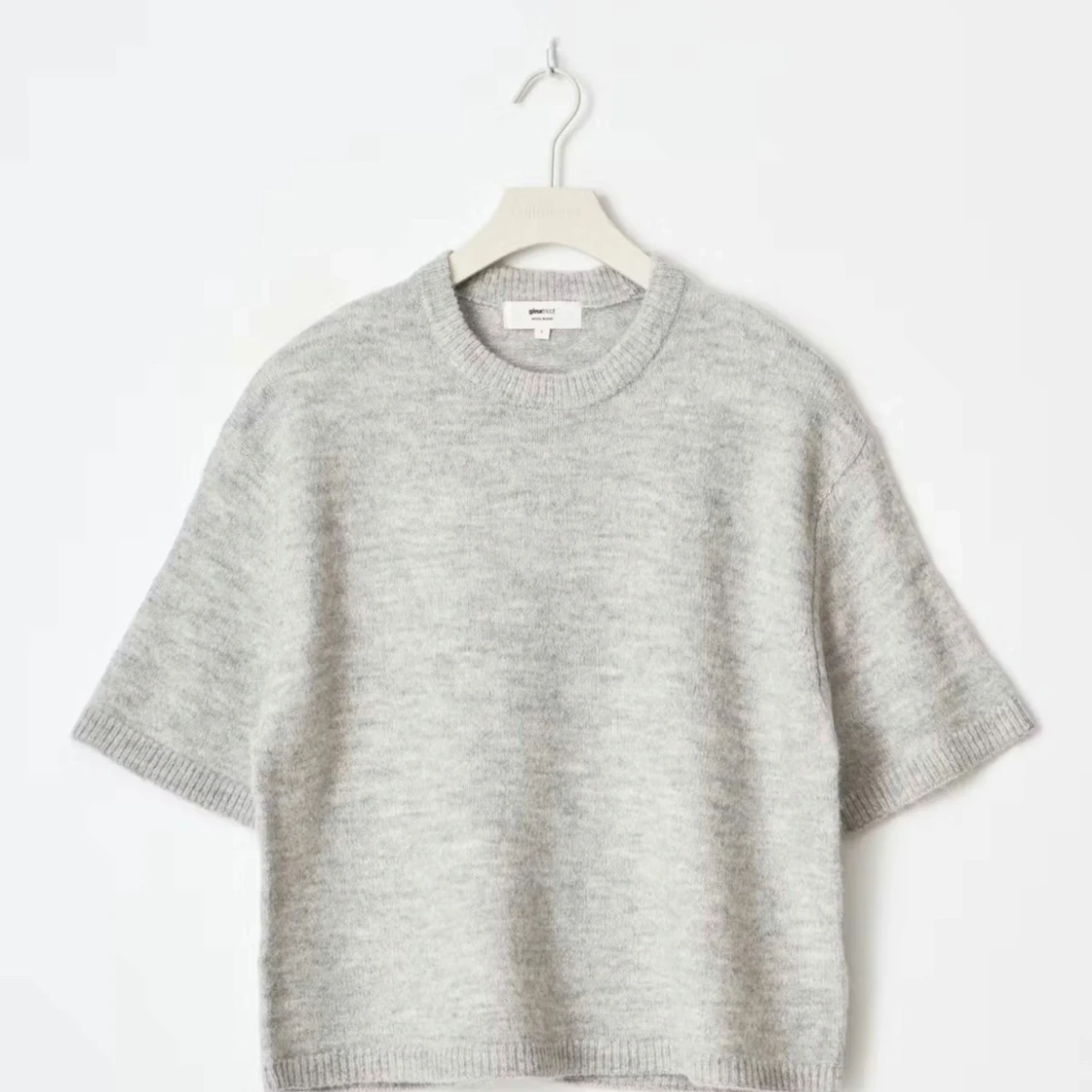 Grå stickad tröja Gina Tricot S - 1