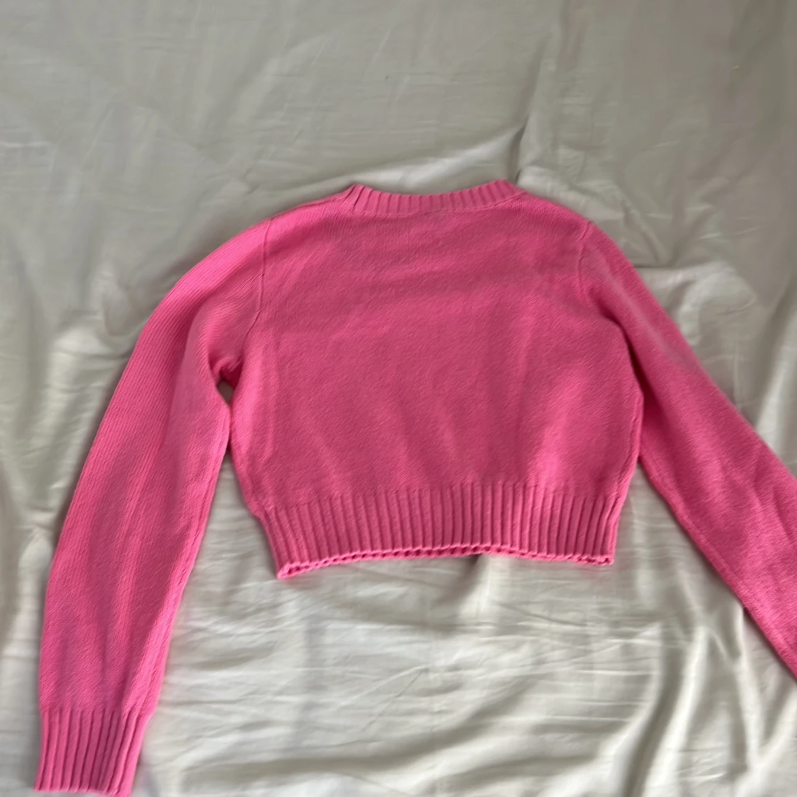 Croppad rosa stickad tröja H&M Divided - 1