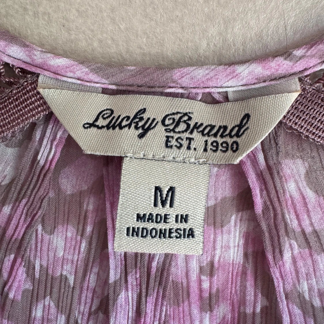 Rosalila blus med leopardmönster Lucky Brand - 2