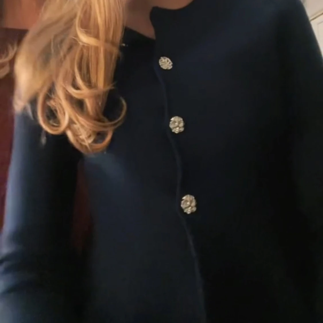 Mörkblå kofta  - 1