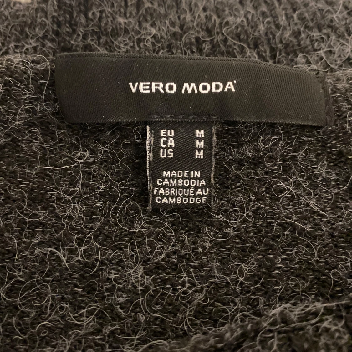 Mörkgrå stickad tröja Vero Moda - 1