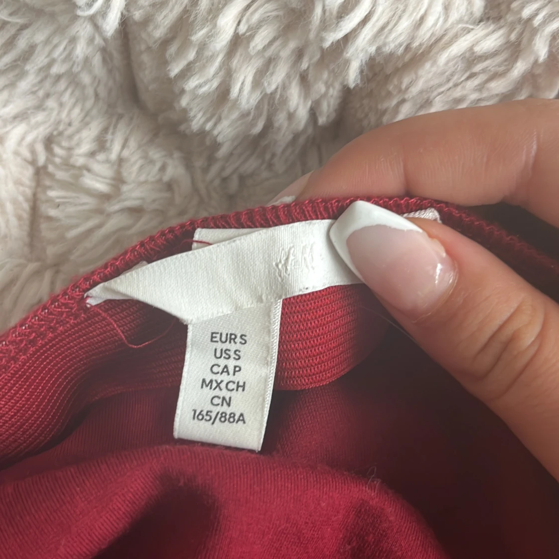 Vinröd offshoulder topp från H&M - 1