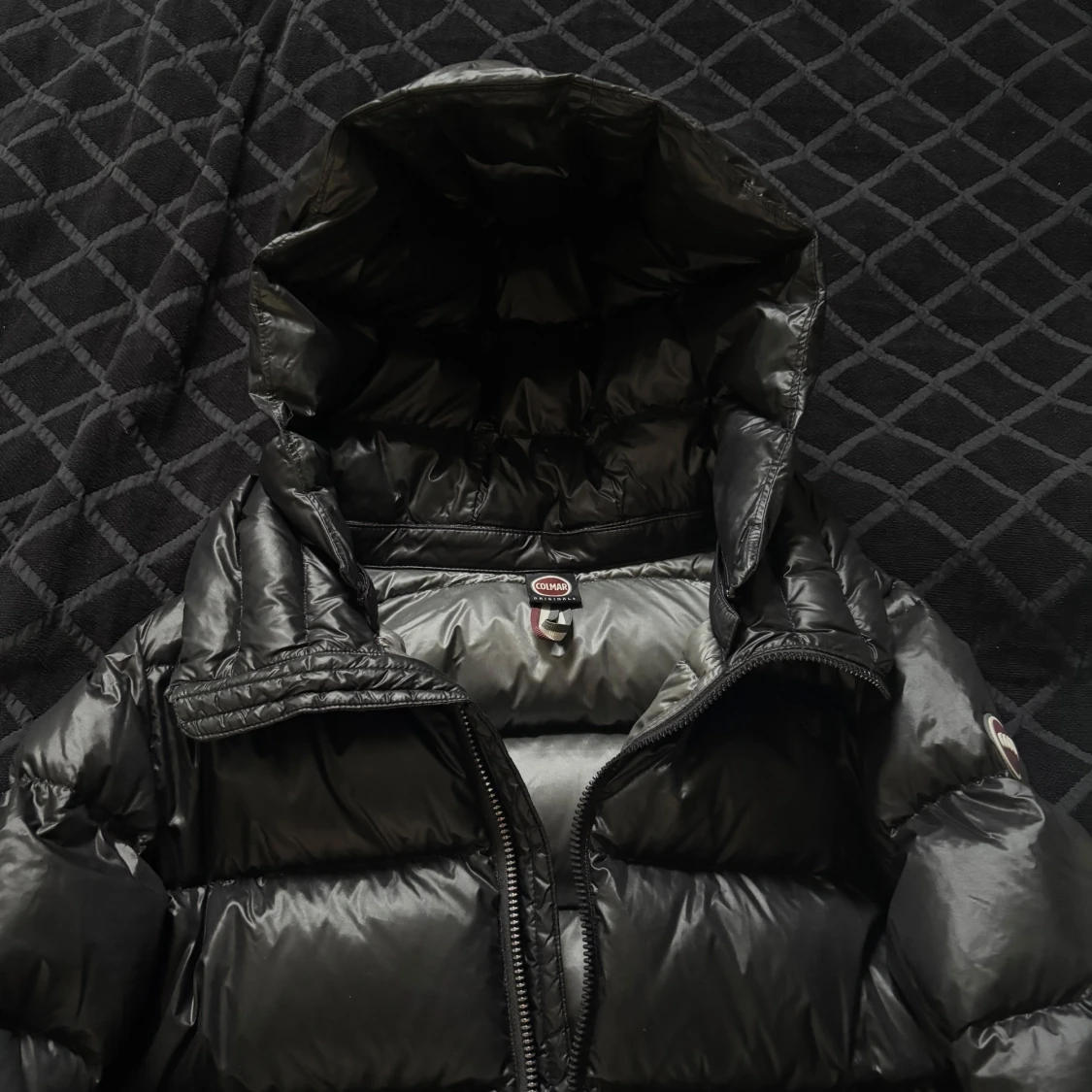 Svart Colmar pufferjacka med huva - 2