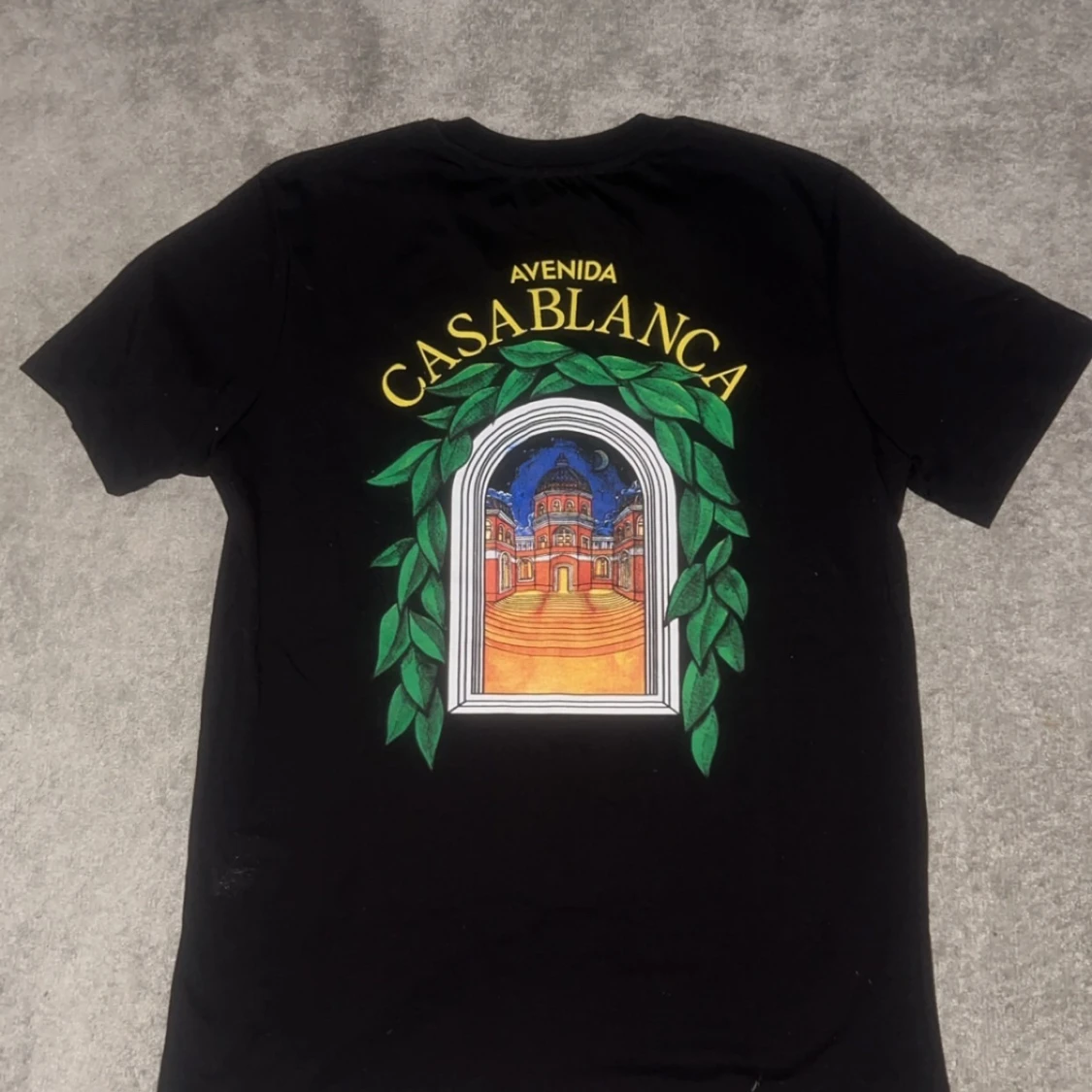 Svart Casablanca t-shirt med tryck - 1