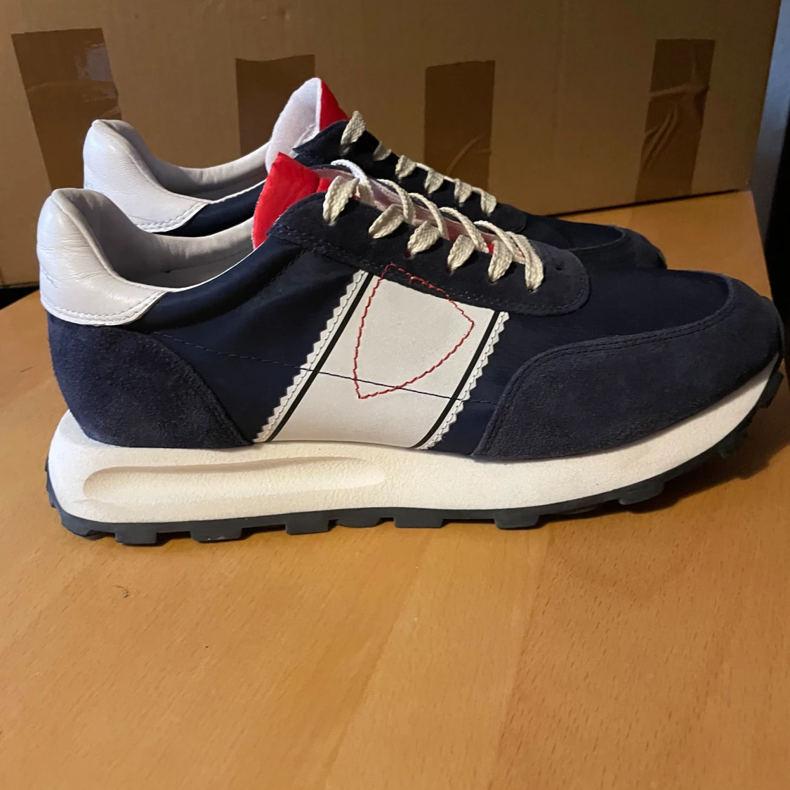 Philippe Model sneakers blå/vit/röd