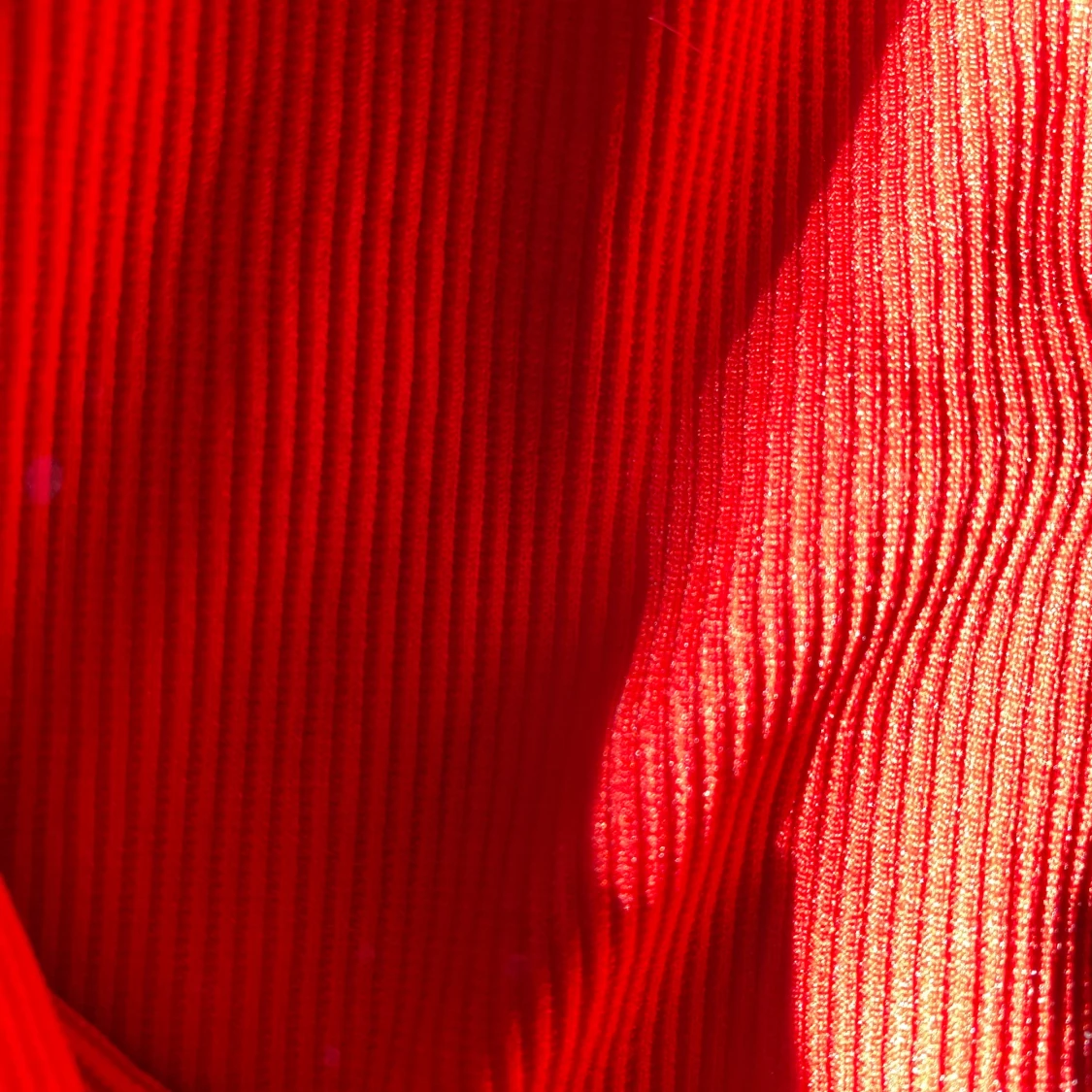 Röd ribbad tröja - 2