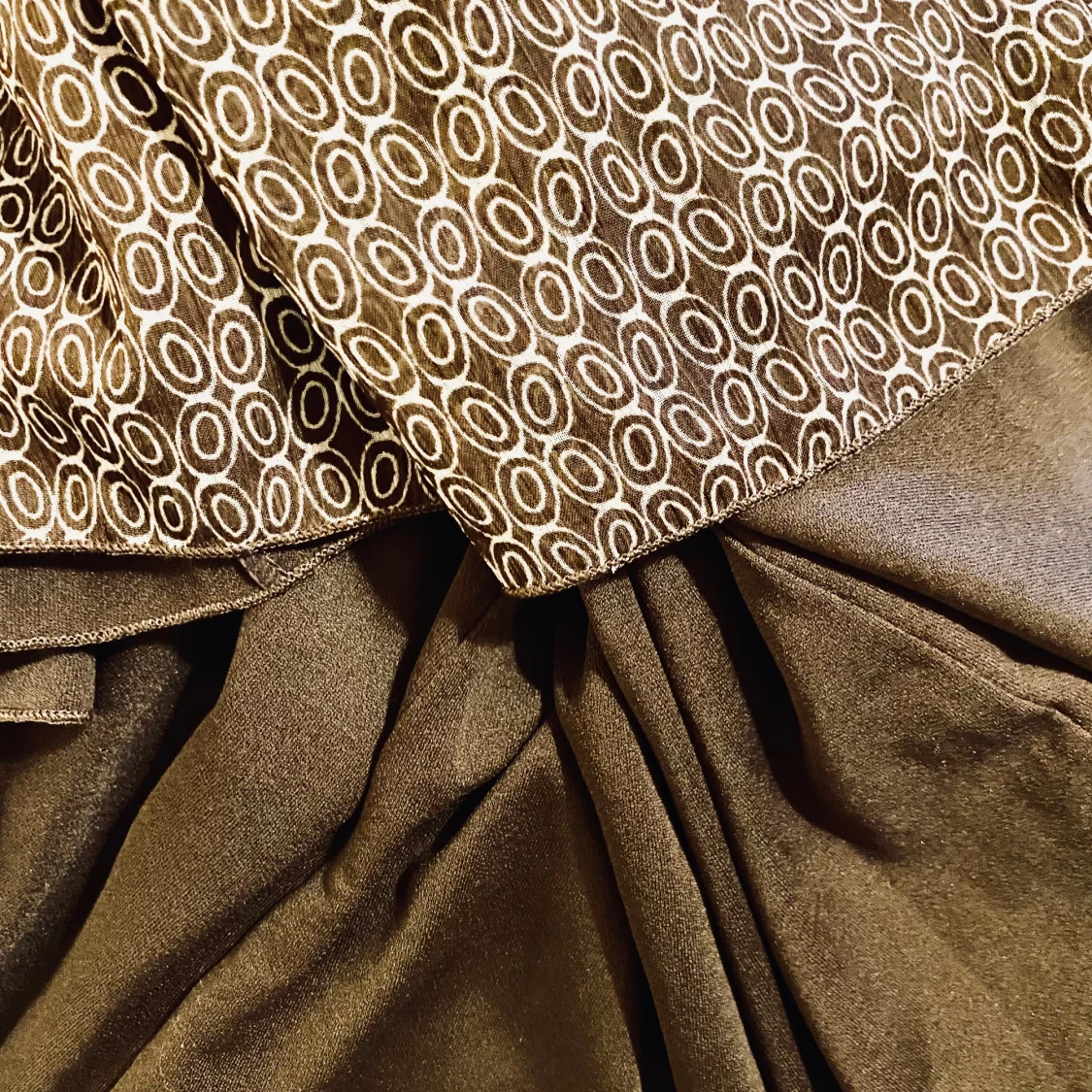 Brun mönstrad klänning Cecilia Classics - 4