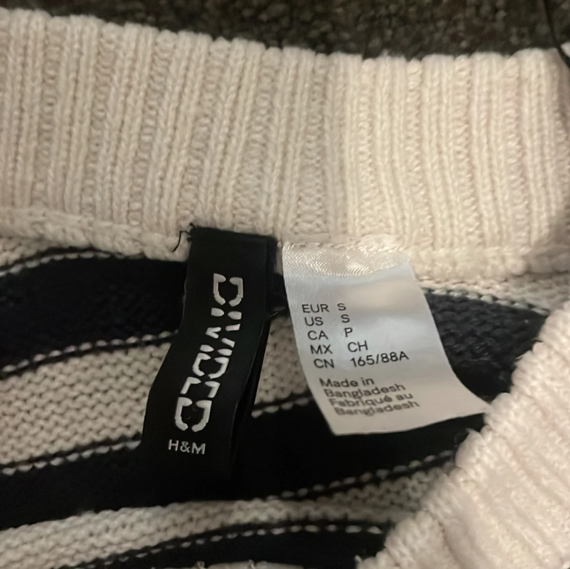 Randig stickad tröja från H&M Divided - 1