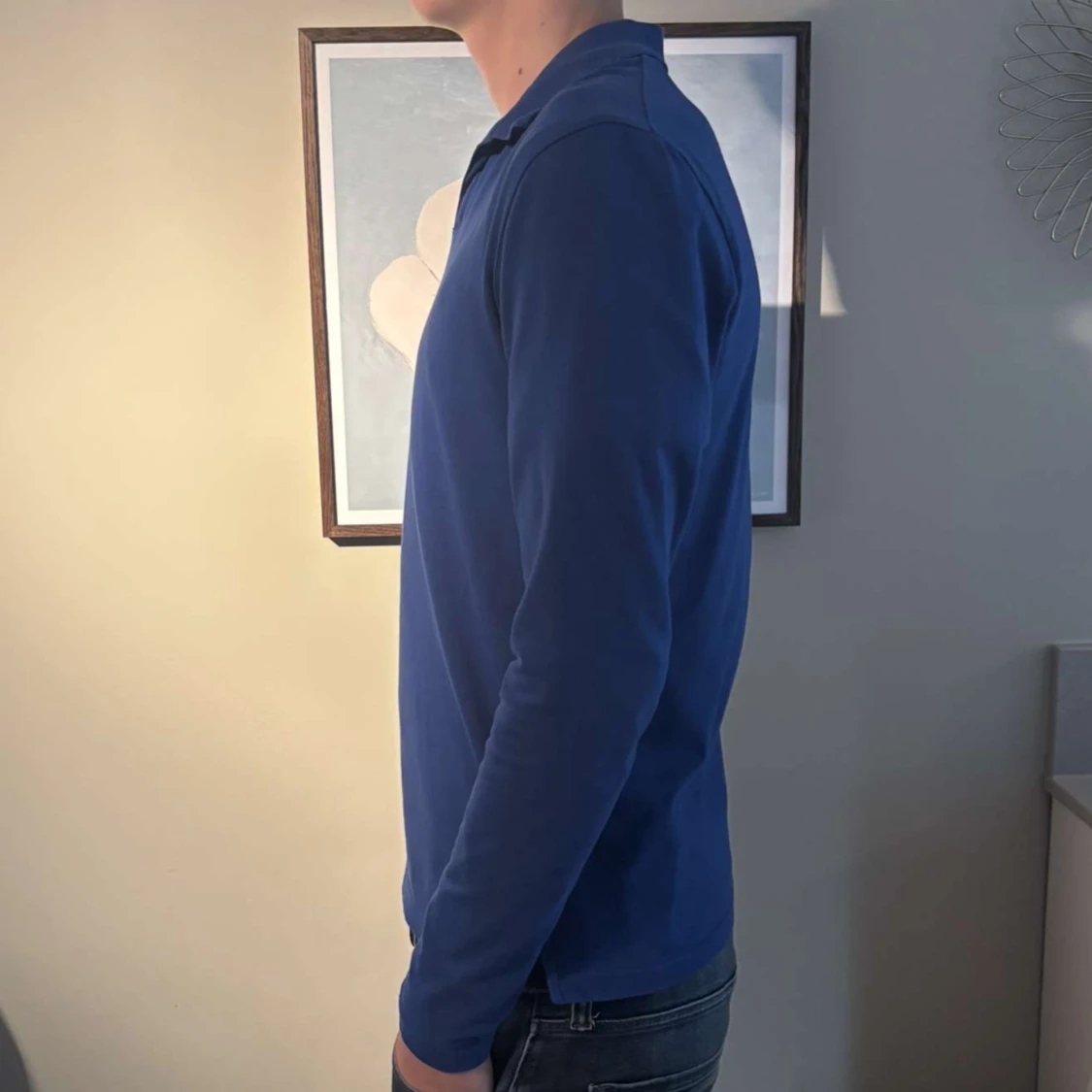 Blå Riley piké tröja - 1