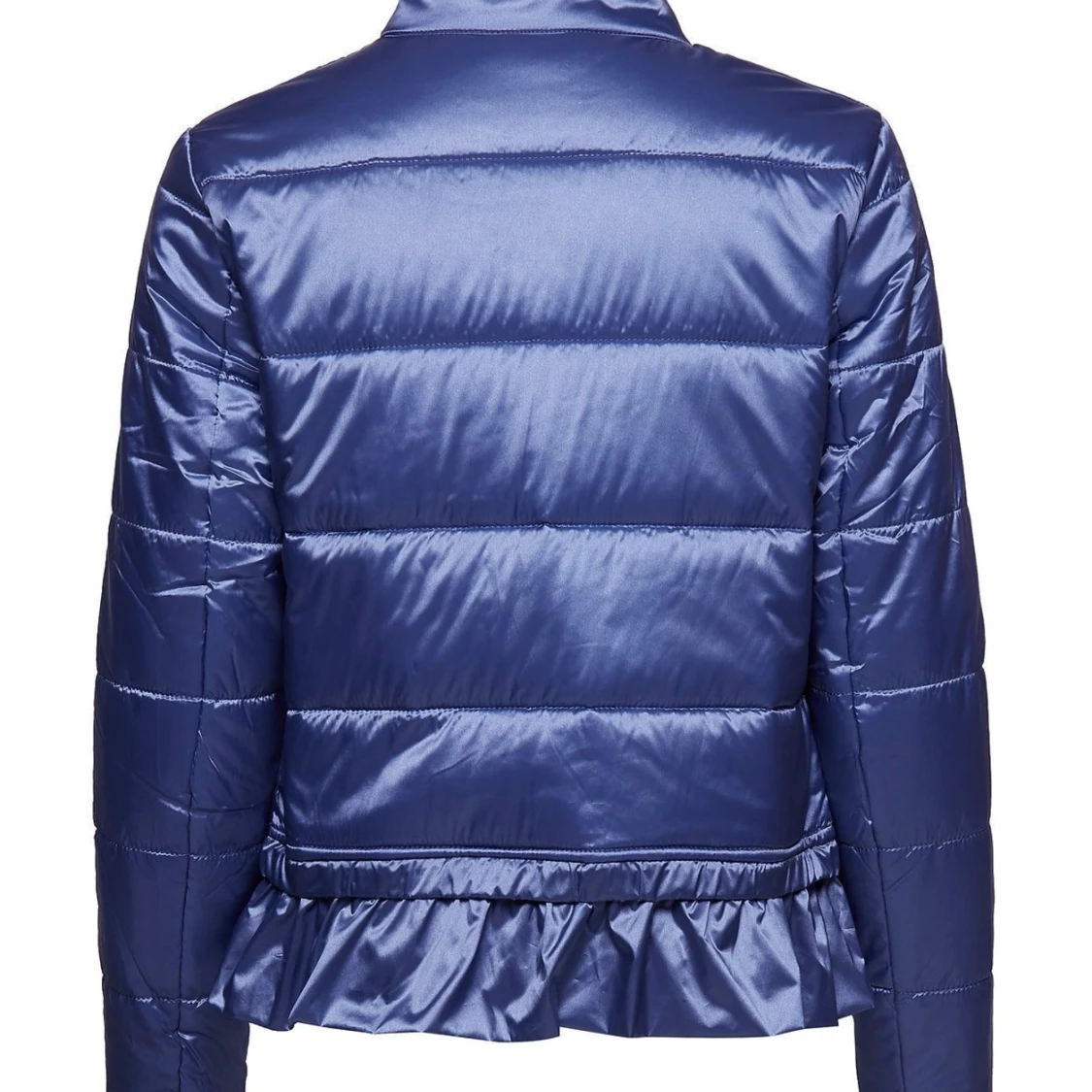 Blå quiltad pufferjacka från Cream - 1