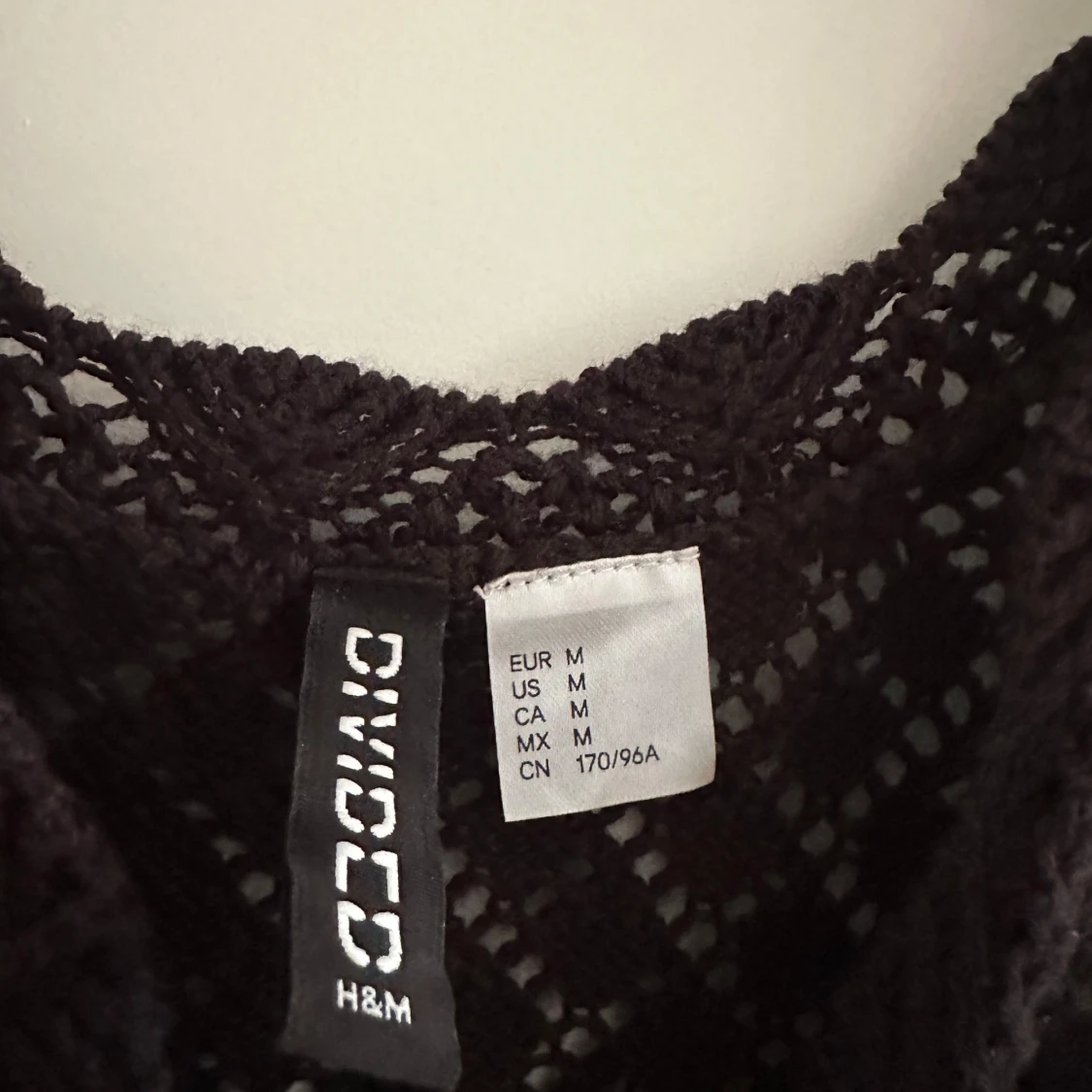 Svart virkad linnetopp från H&M Divided - 1