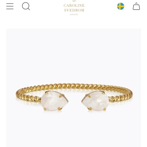 Armband caroline svedblom  - Superfint guldarmband från Caroline svedblom. Använd men i bra skick, även justerbart. Vita kristaller/droppar. Nypris: 795❣️