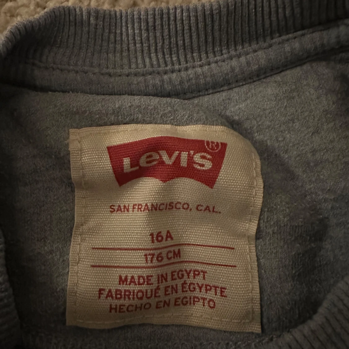 Grå sweatshirt från Levi's med stort tryck - 2