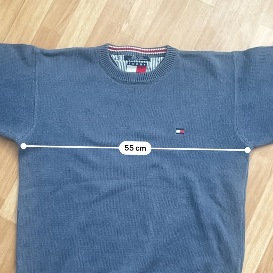 Blå stickad tröja från Tommy Hilfiger - 4