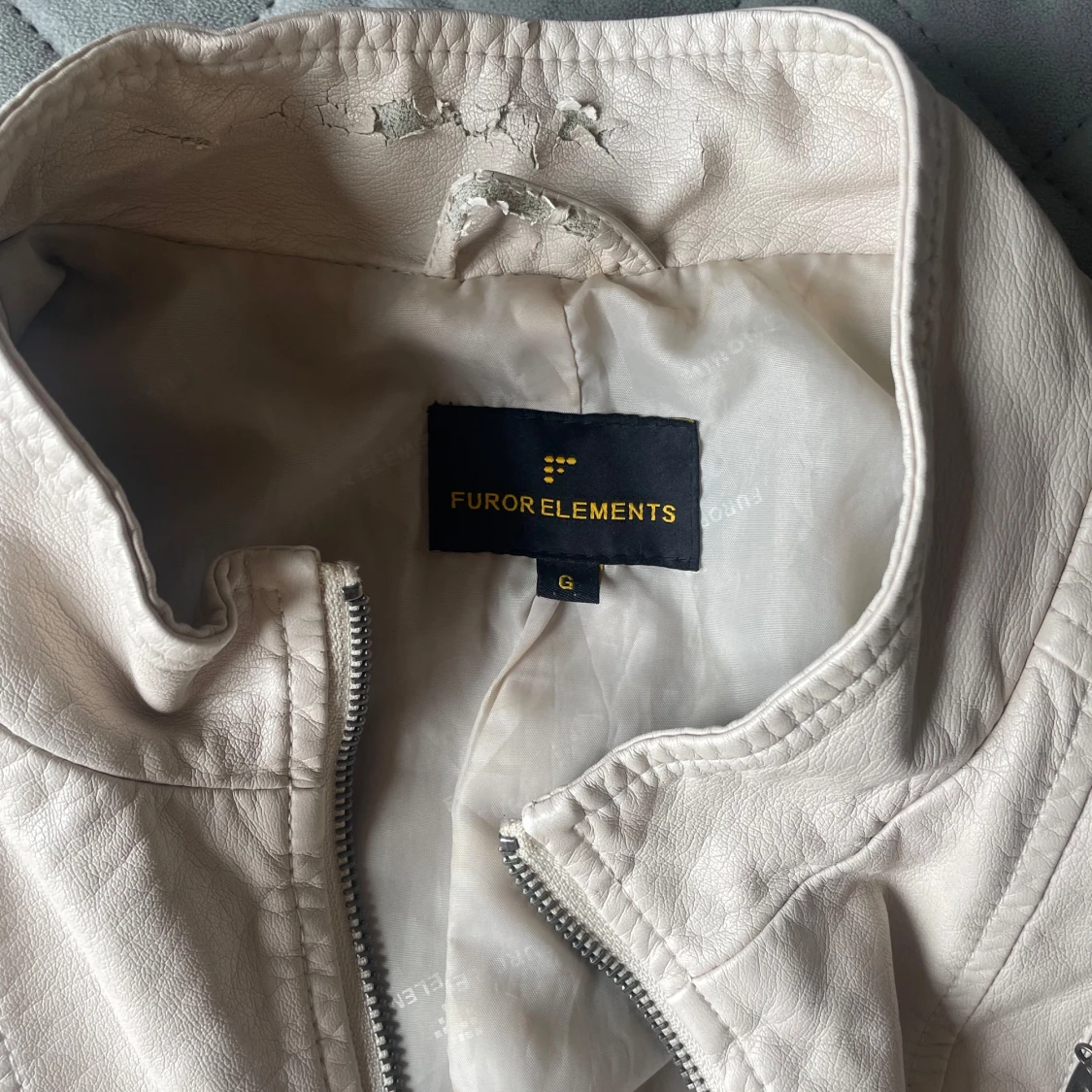 Beige vårjacka  - 3