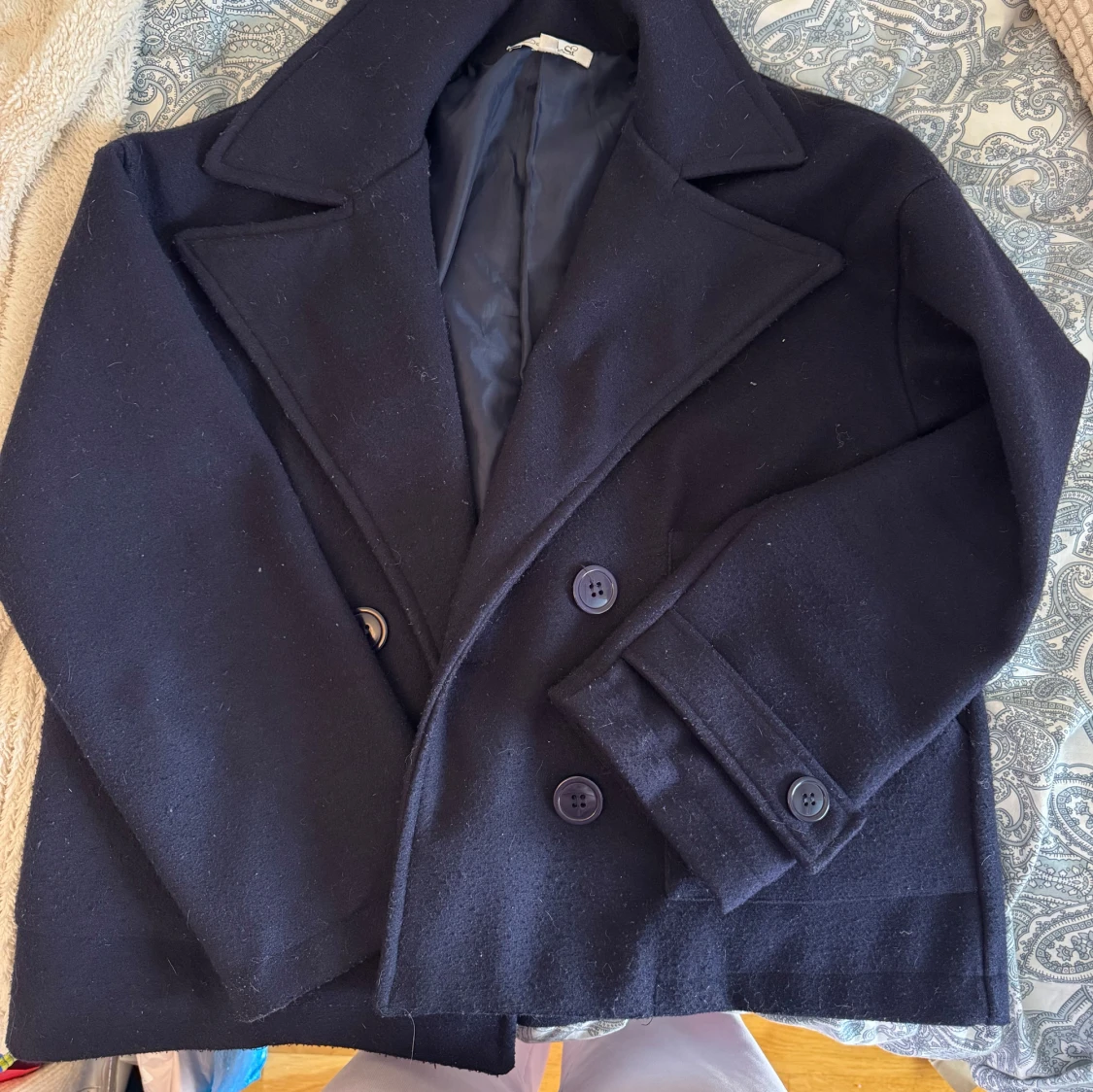 Mörkblå DesignbySi kappa - 2