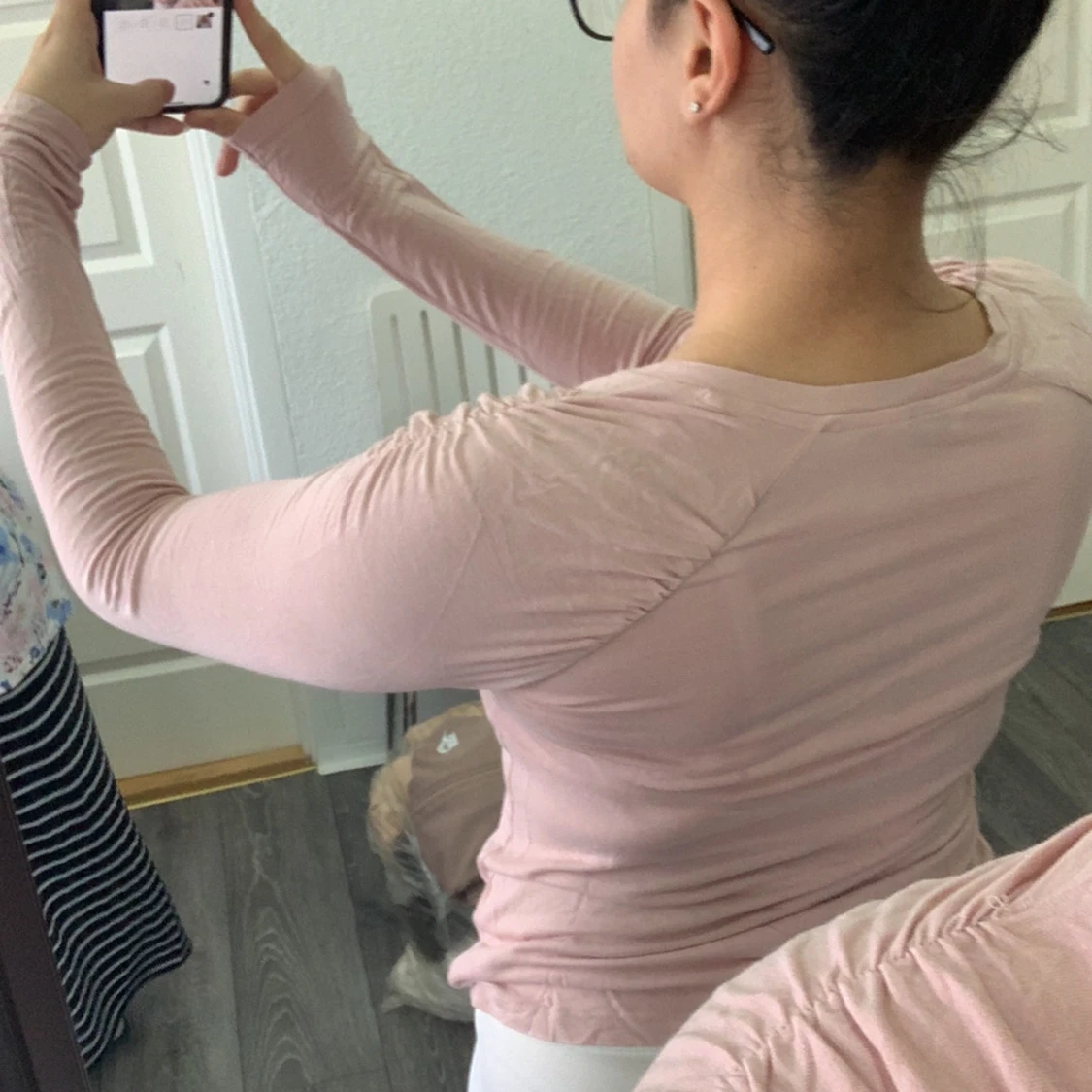 Ljusrosa långärmad topp från C - 1