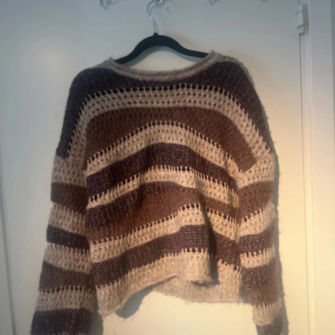 Randig stickad tröja från Zara