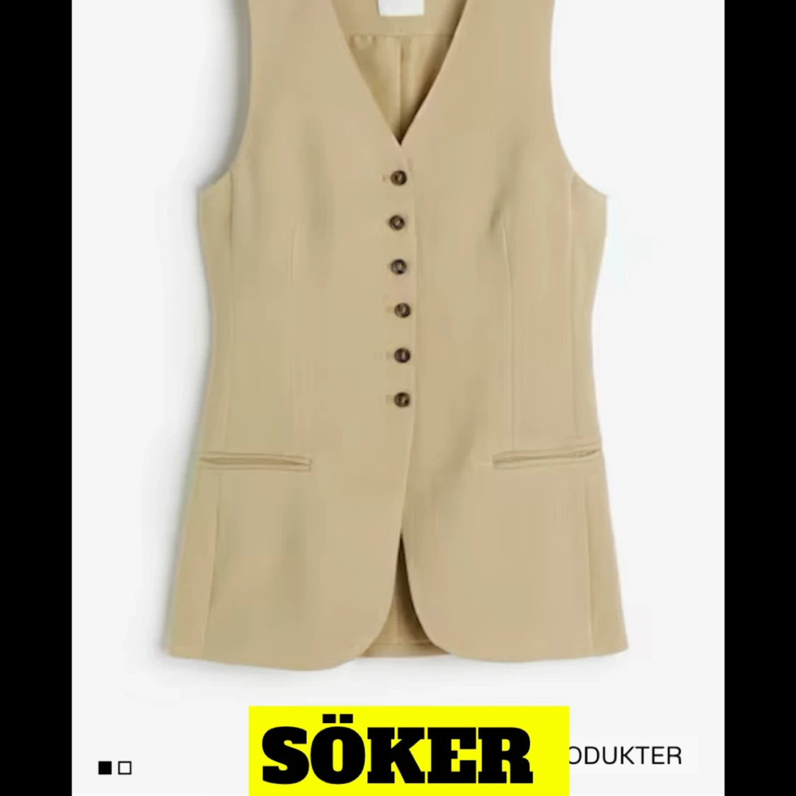 SÖKER gul väst hm STORLEK 40