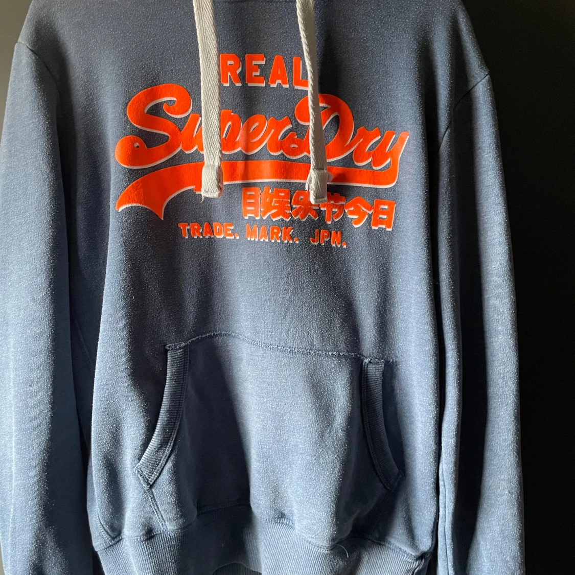 Blå hoodie från SuperDry - 1