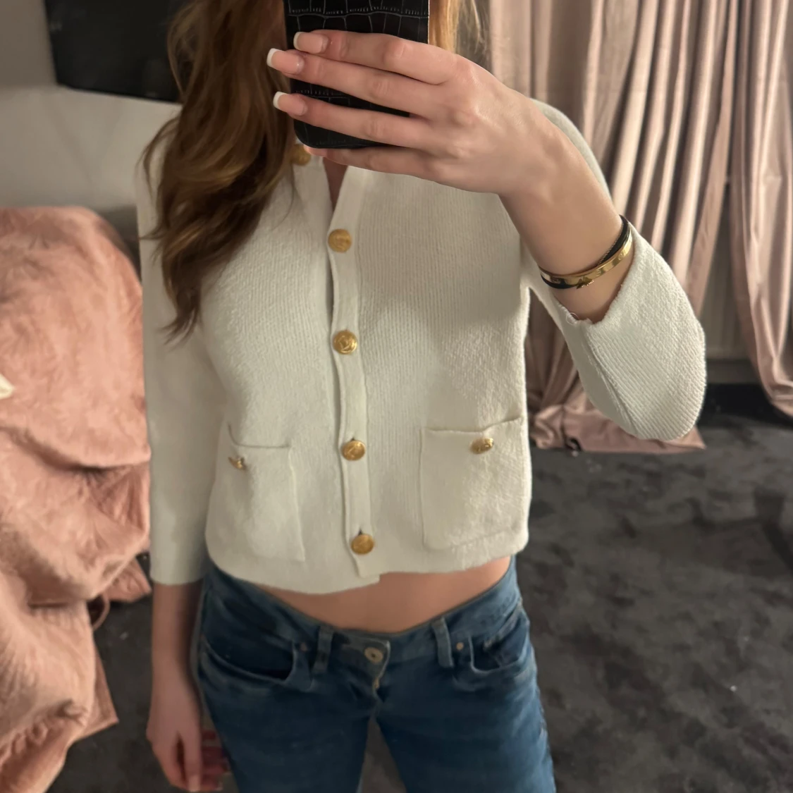 Vit kofta från Zara