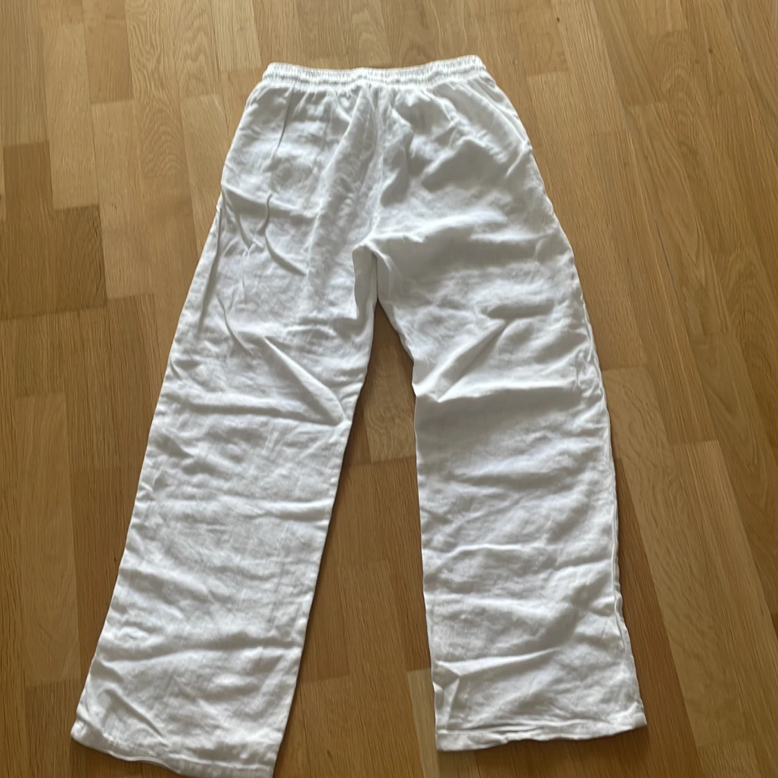 Vita linnebyxor från Lindex, stl 152 - 1